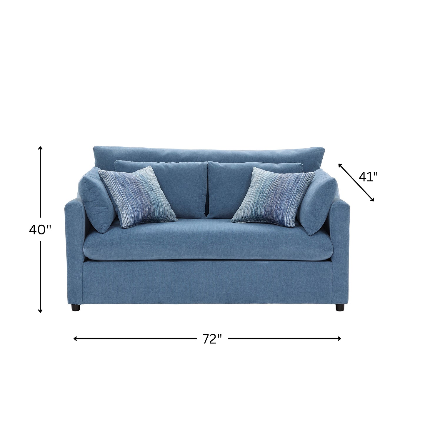 Roundhill Furniture Wilson Contemporary Upholstered Loveseat