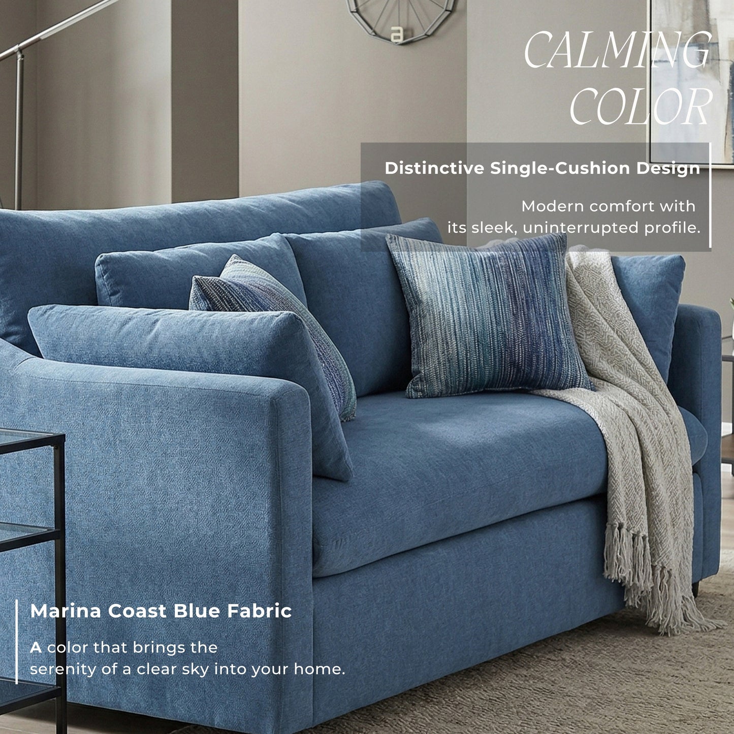Roundhill Furniture Wilson Living Room Collection, Sofa Loveseat Cuddle Chair and Ottoman