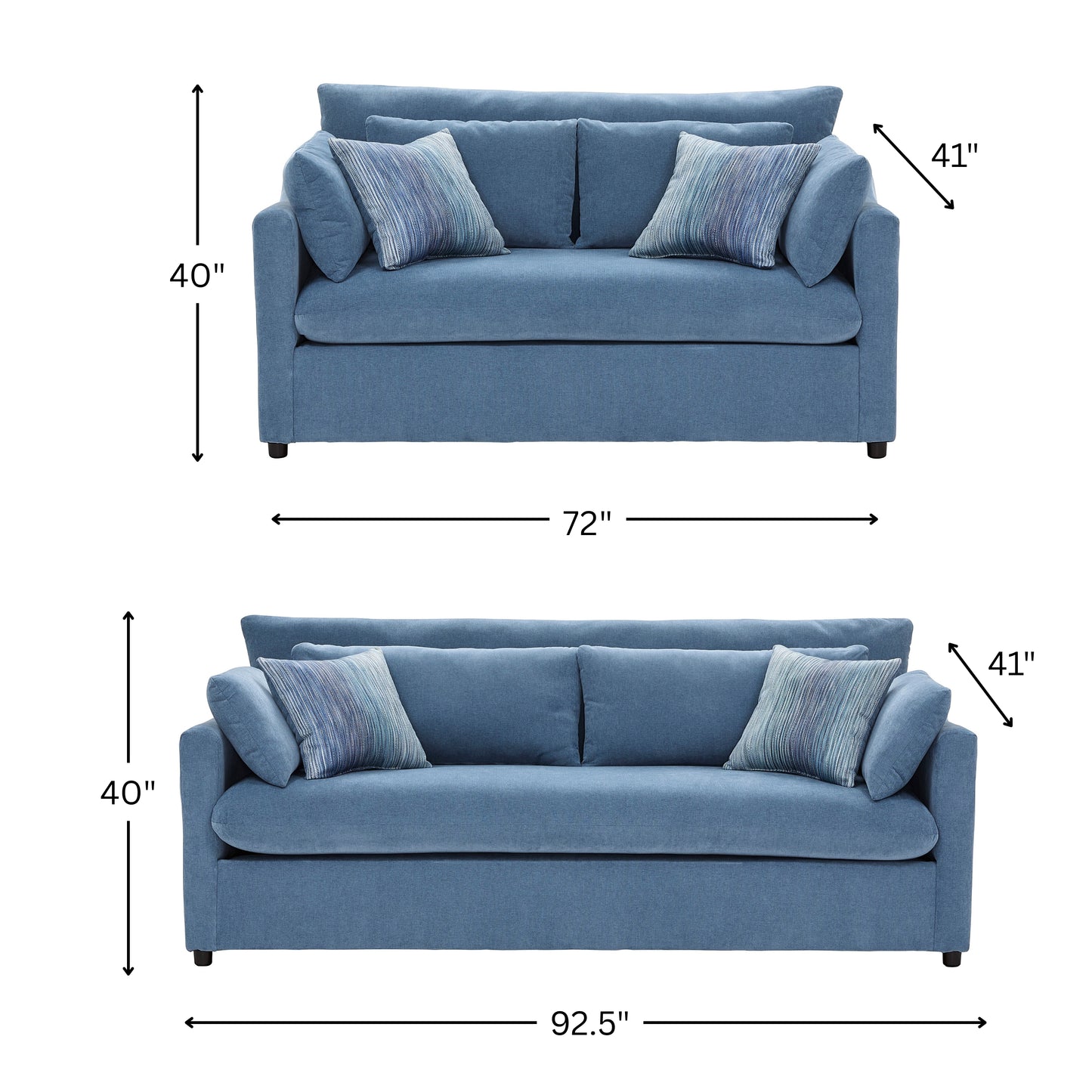 Roundhill Furniture Wilson Living Room Collection, Sofa Loveseat Cuddle Chair and Ottoman