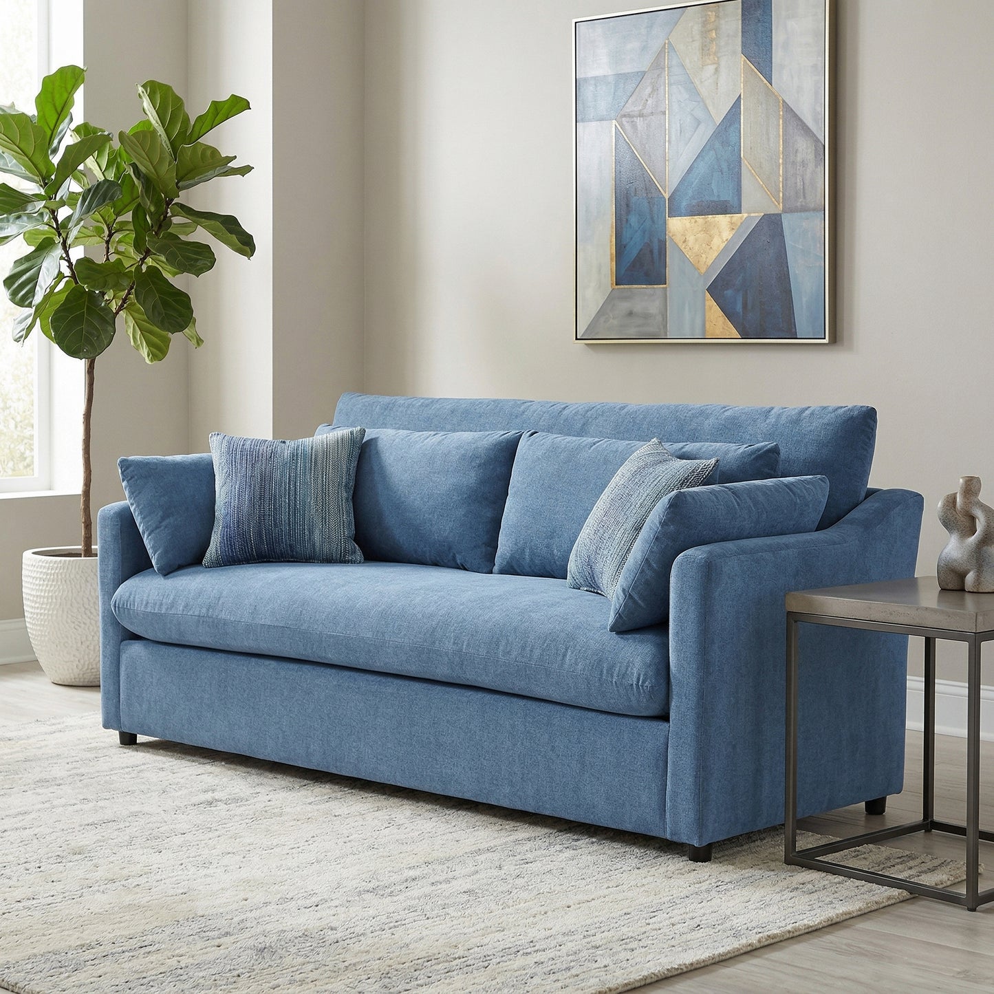 Roundhill Furniture Wilson Contemporary Upholstered Sofa