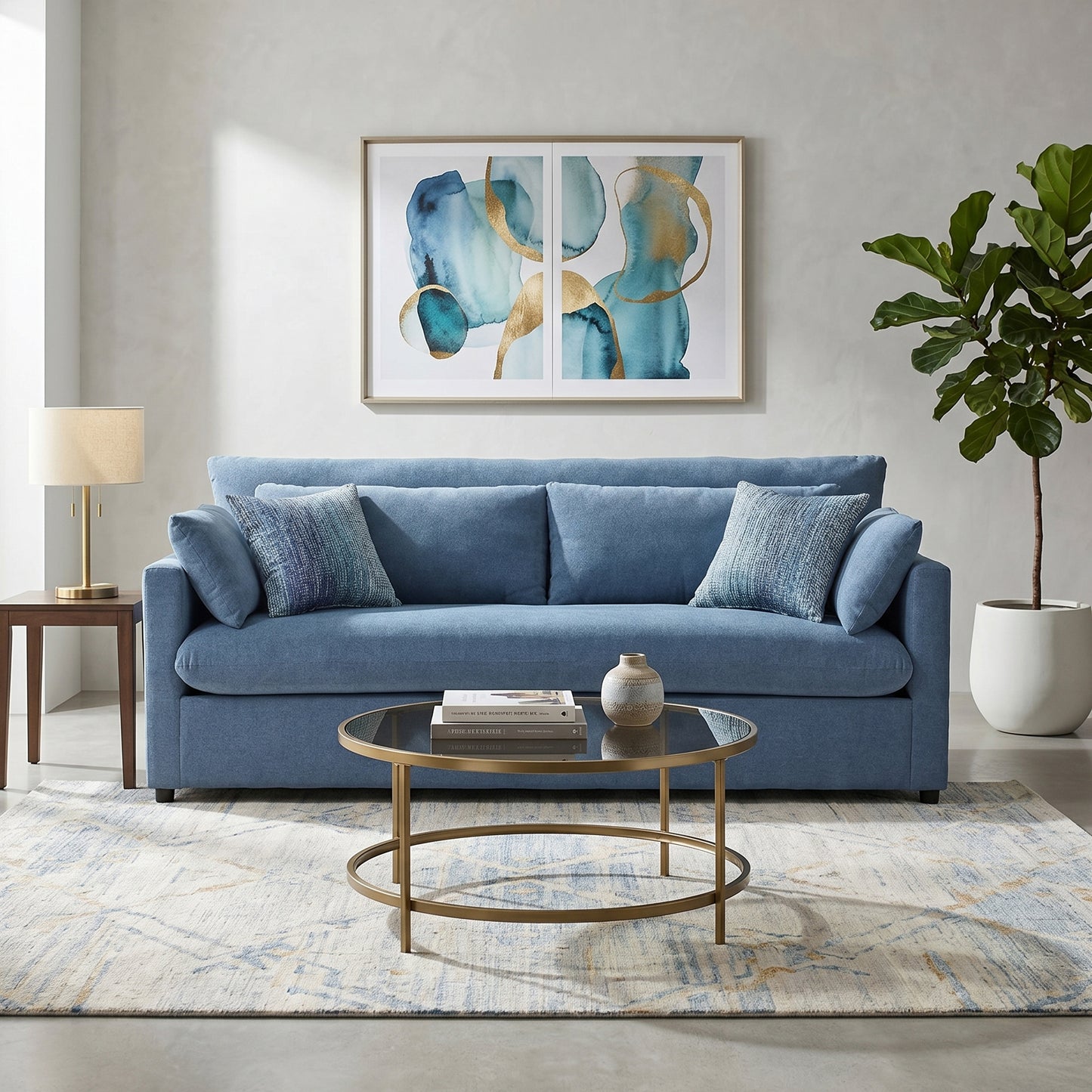 Roundhill Furniture Wilson Contemporary Upholstered Sofa
