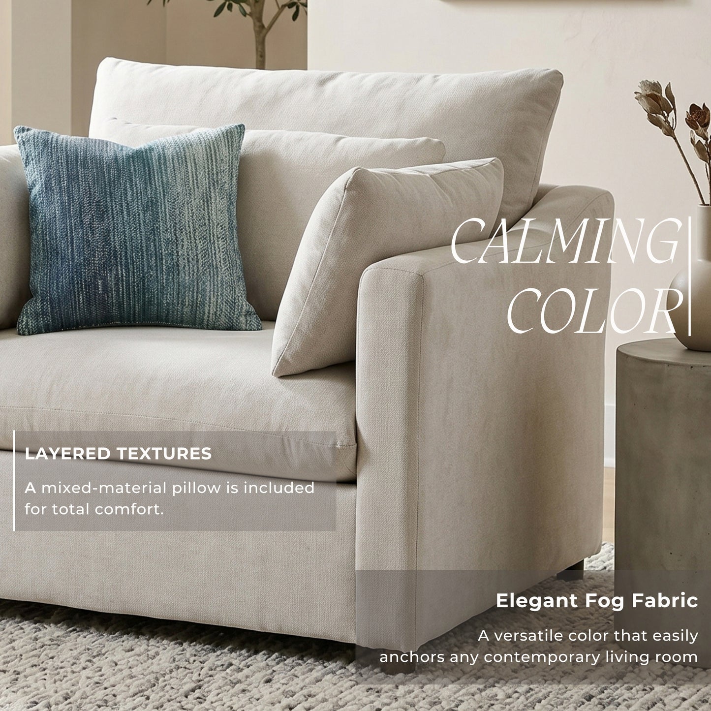 Roundhill Furniture Wilson Contemporary Upholstered Cuddle Chair
