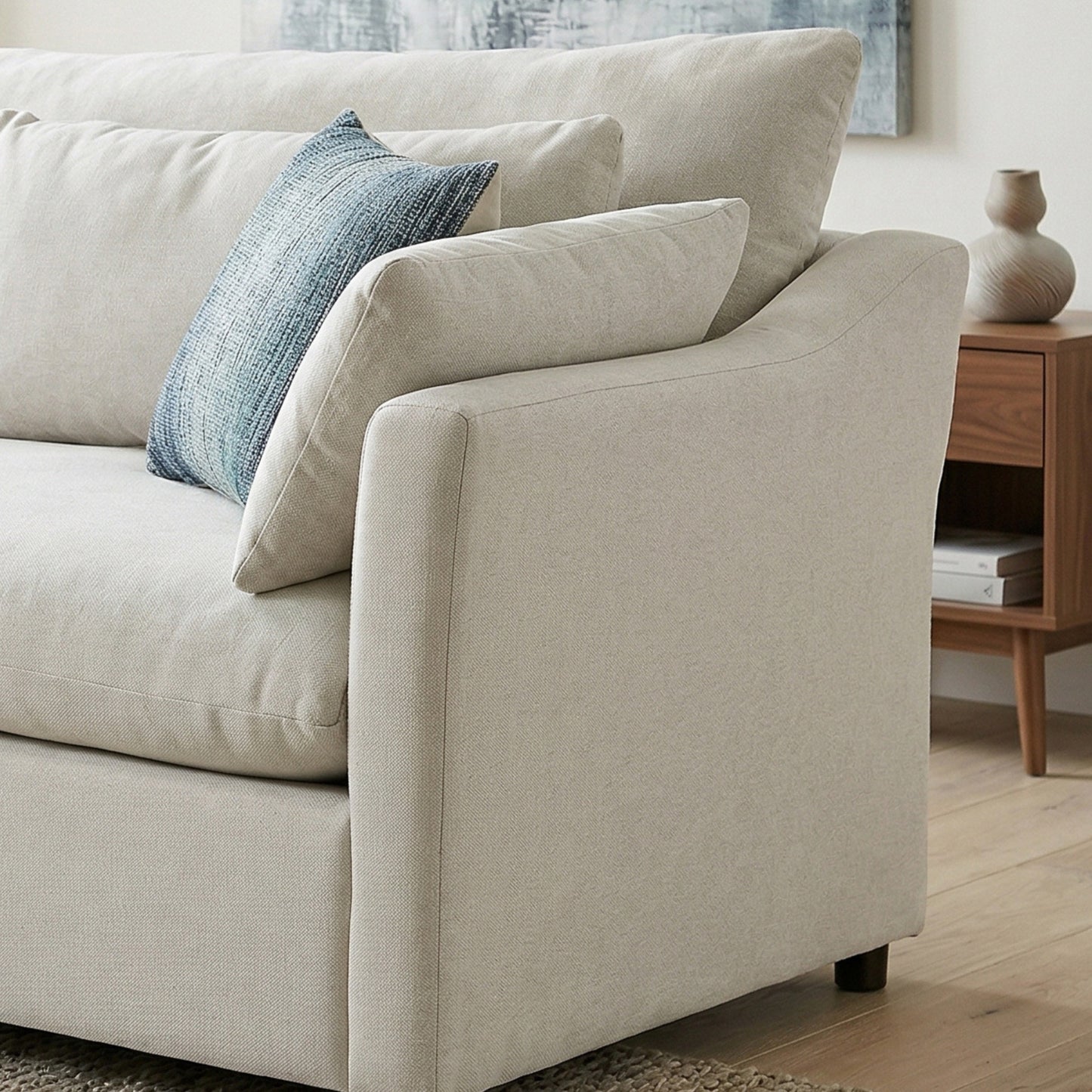 Roundhill Furniture Wilson Contemporary Upholstered Cuddle Chair