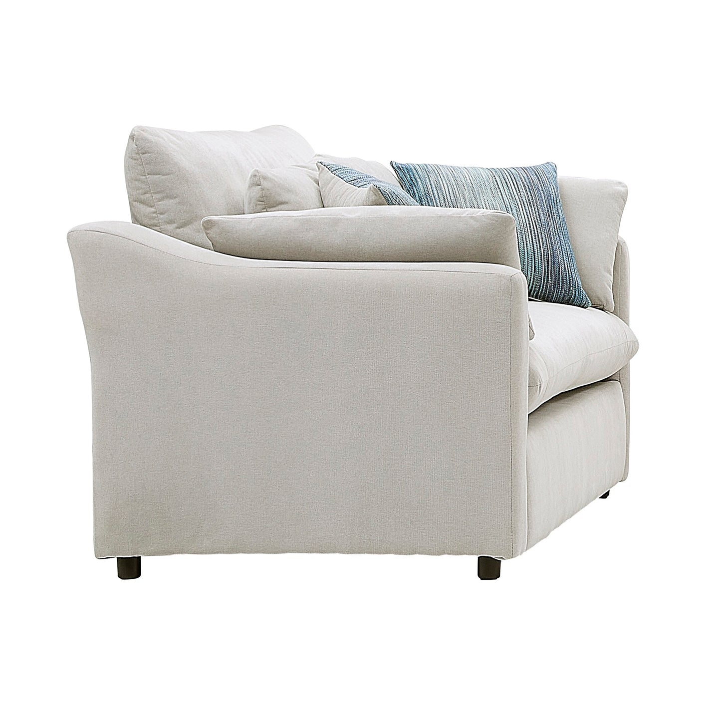 Roundhill Furniture Wilson Contemporary Upholstered Cuddle Chair