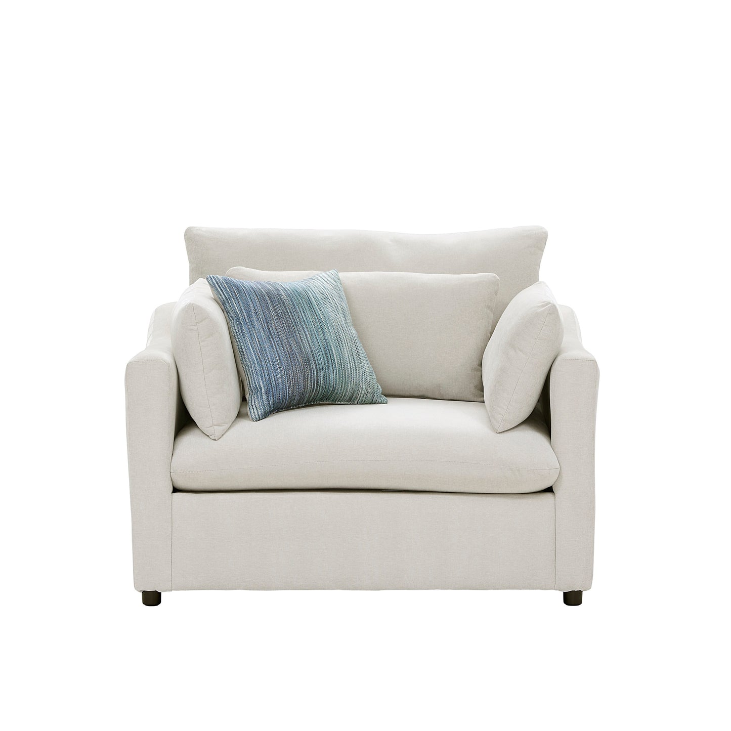 Roundhill Furniture Wilson Contemporary Upholstered Cuddle Chair