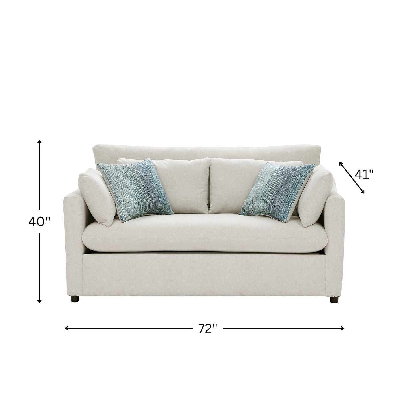 Roundhill Furniture Wilson Contemporary Upholstered Loveseat