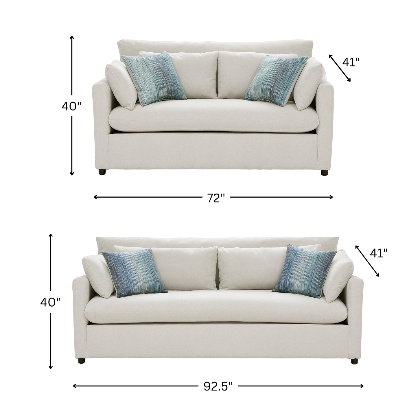 Roundhill Furniture Wilson Living Room Collection, Sofa Loveseat Cuddle Chair and Ottoman