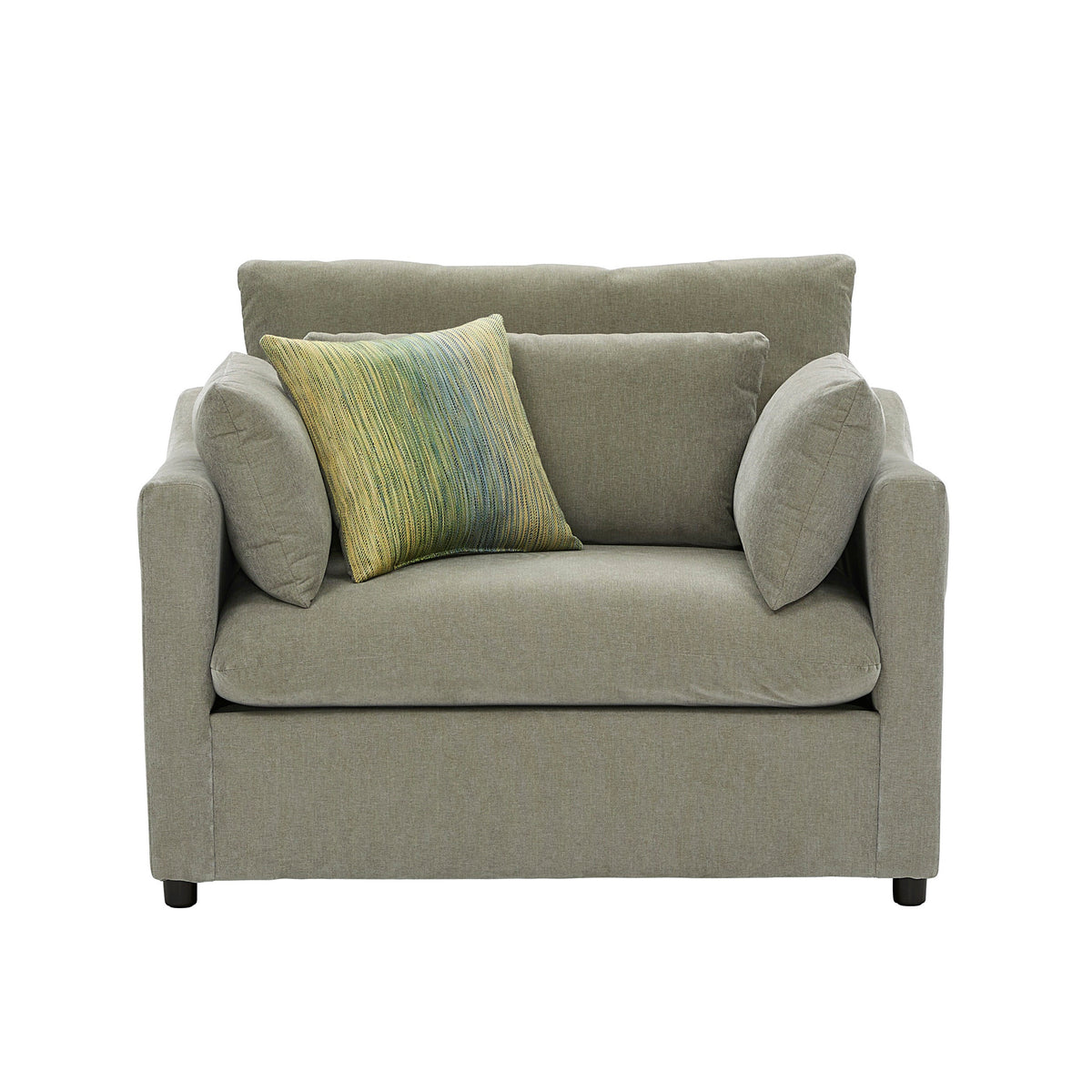 Roundhill Furniture Wilson Contemporary Upholstered Cuddle Chair