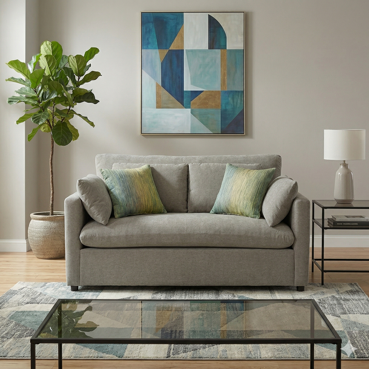 Roundhill Furniture Wilson Contemporary Upholstered Loveseat