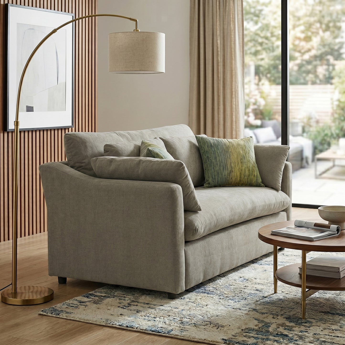 Roundhill Furniture Wilson Contemporary Upholstered Loveseat
