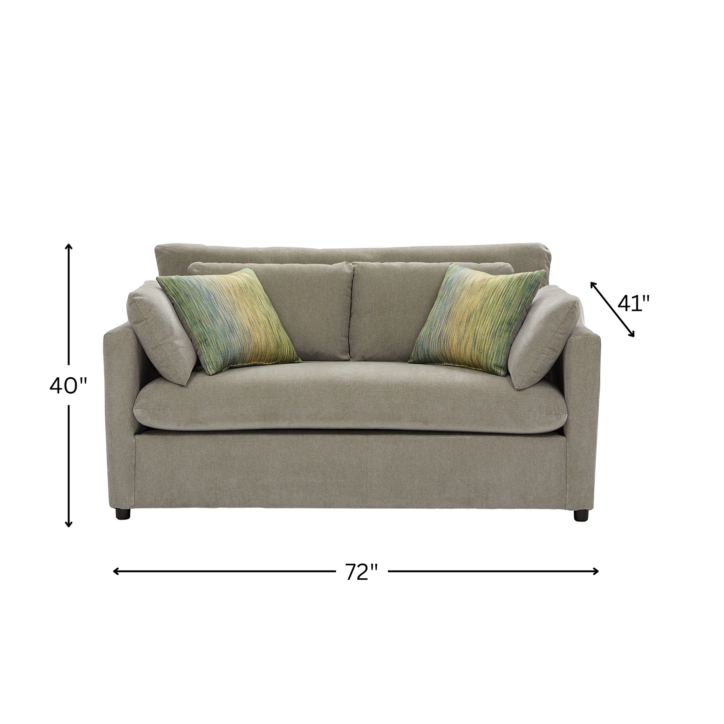 Roundhill Furniture Wilson Contemporary Upholstered Loveseat