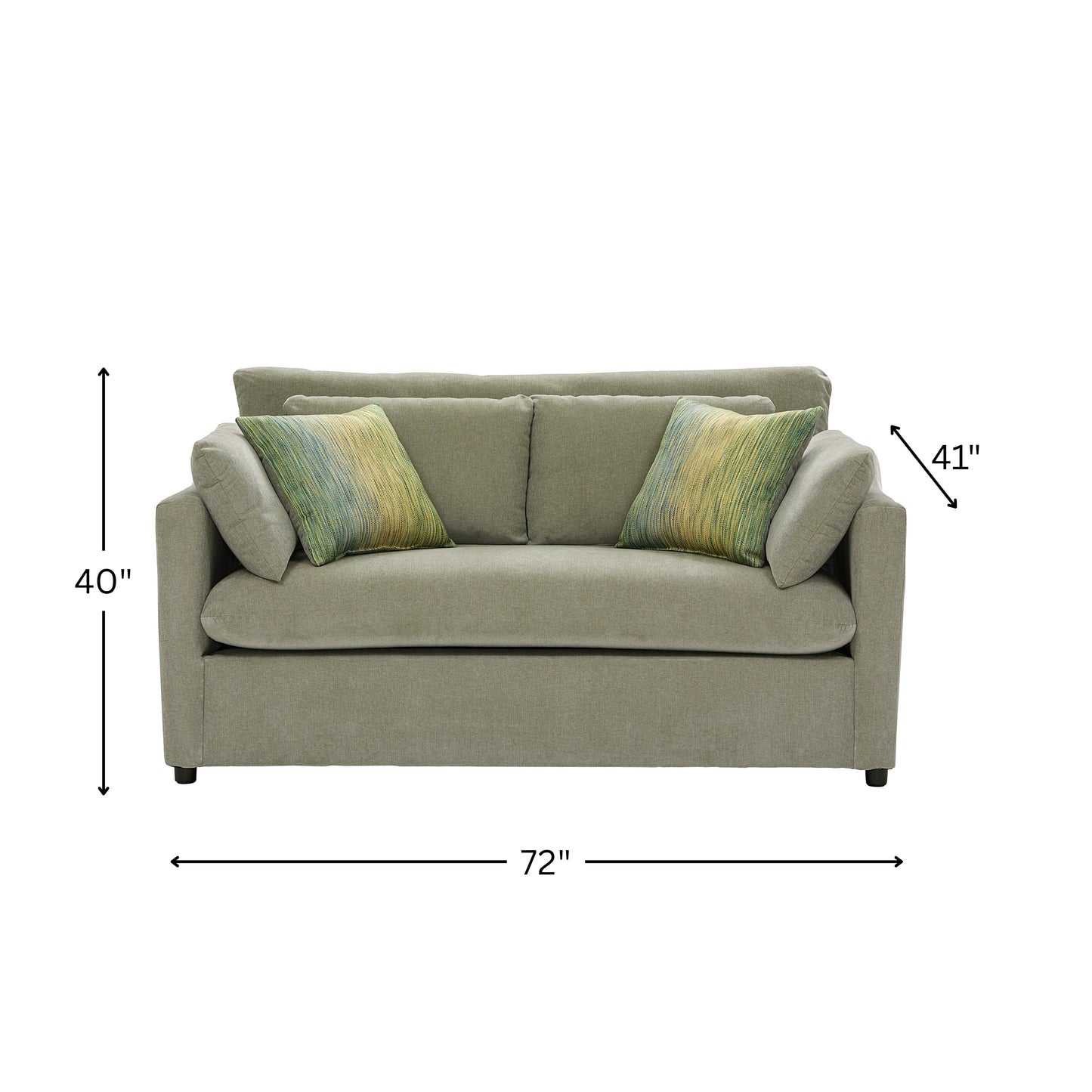 Roundhill Furniture Wilson Contemporary Upholstered Loveseat