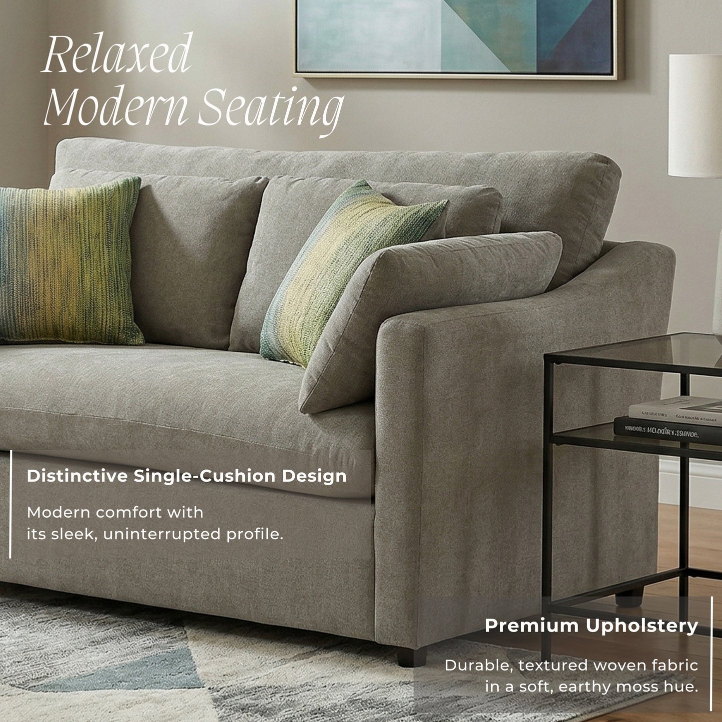 Roundhill Furniture Wilson Living Room Collection, Sofa Loveseat Cuddle Chair and Ottoman