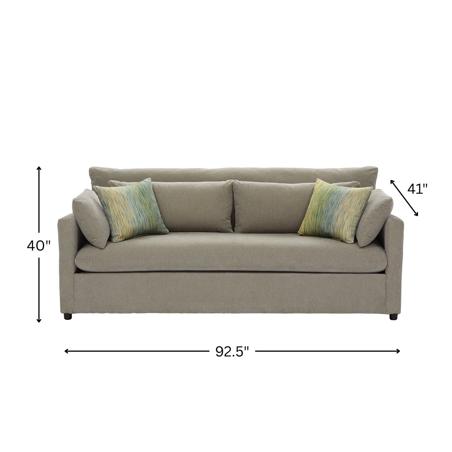 Roundhill Furniture Wilson Contemporary Upholstered Sofa