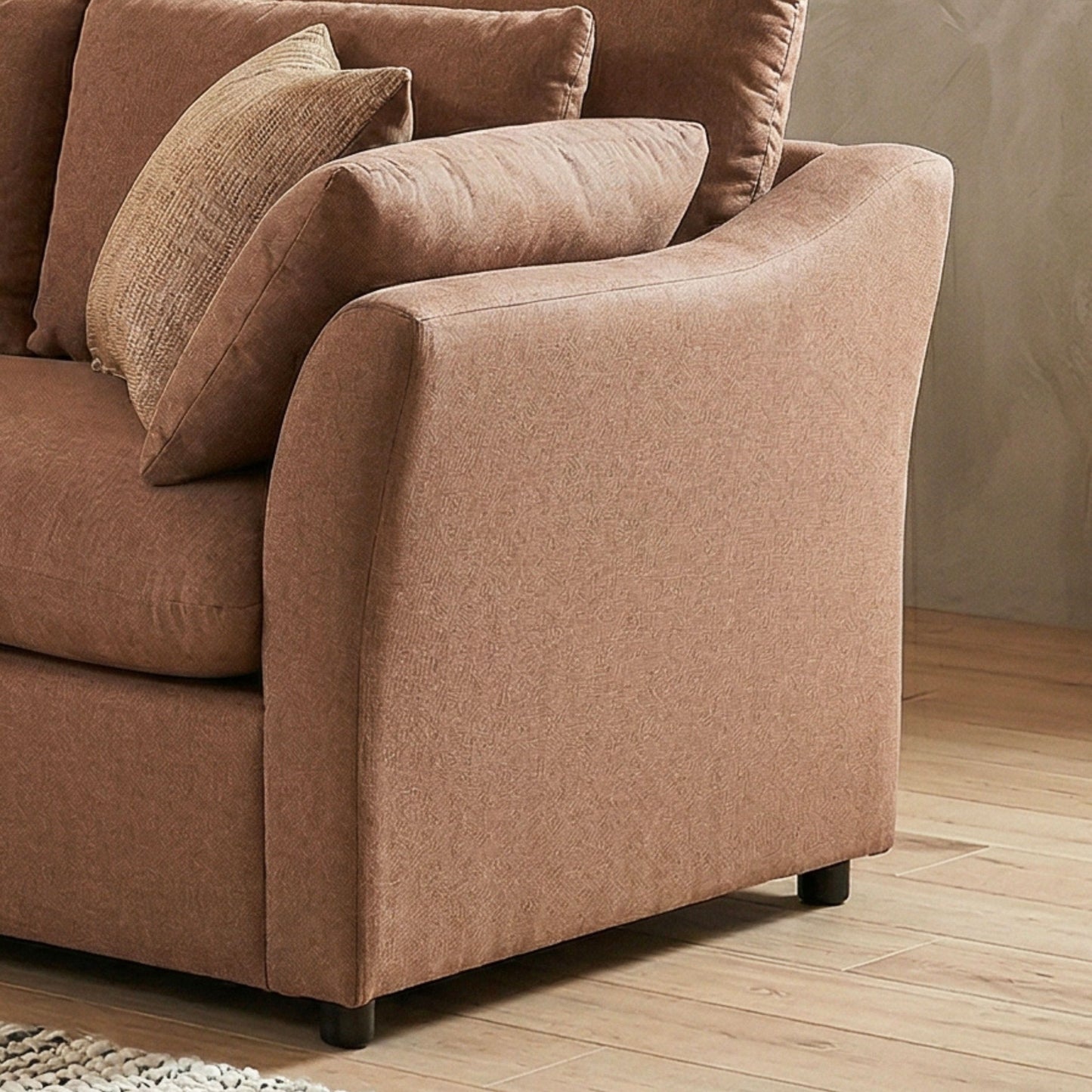Roundhill Furniture Wilson Contemporary Upholstered Cuddle Chair
