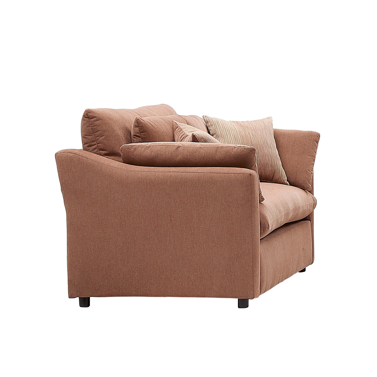 Roundhill Furniture Wilson Contemporary Upholstered Cuddle Chair