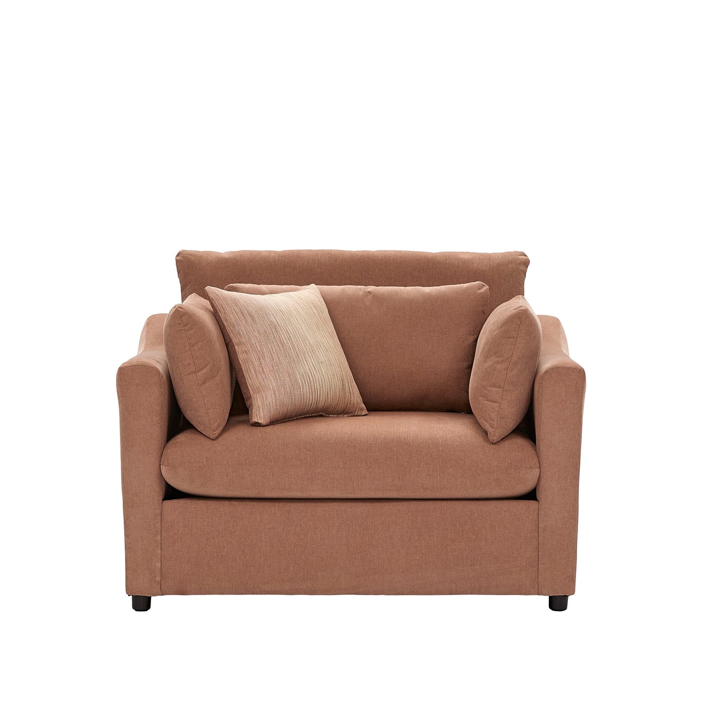 Roundhill Furniture Wilson Contemporary Upholstered Cuddle Chair