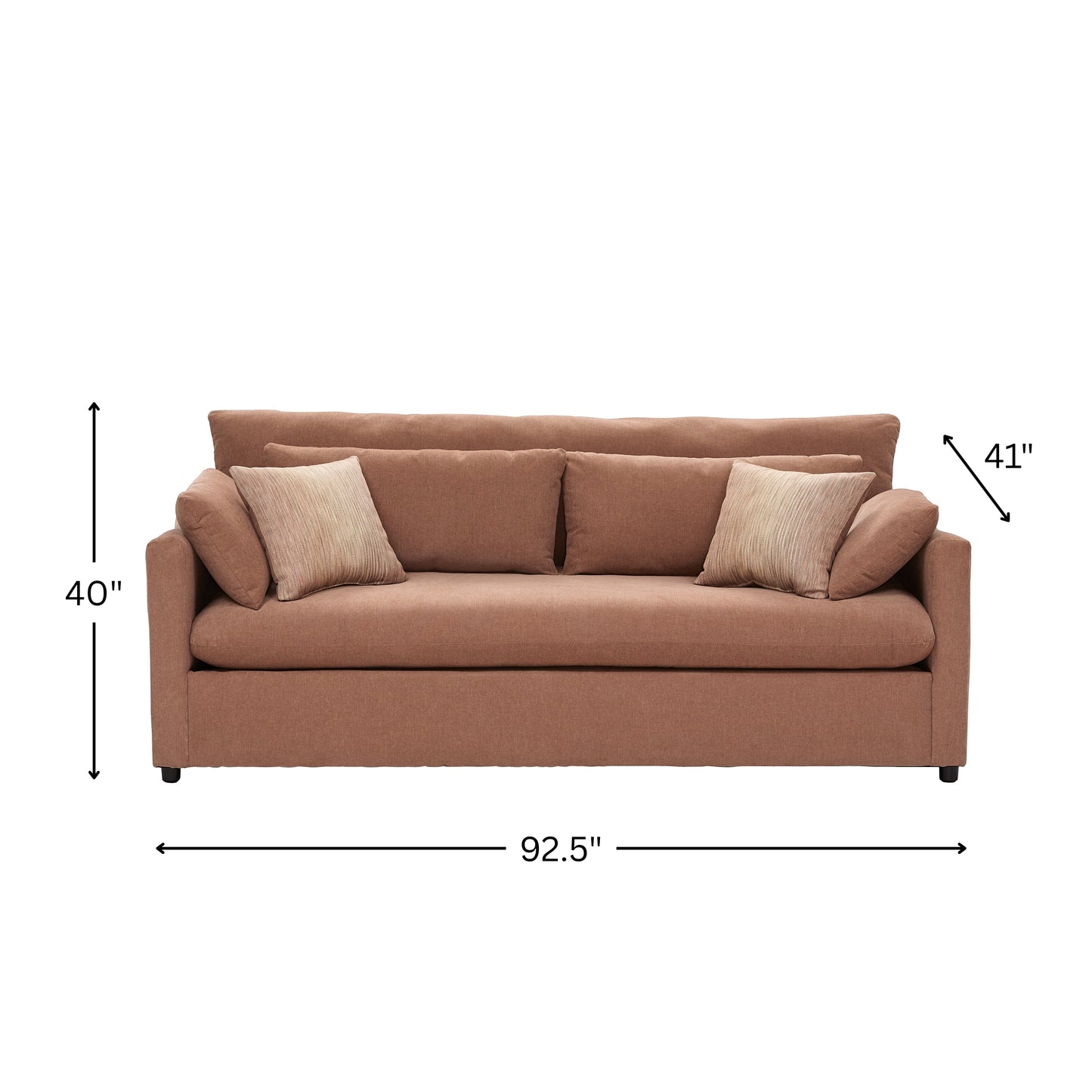 Roundhill Furniture Wilson Contemporary Upholstered Sofa