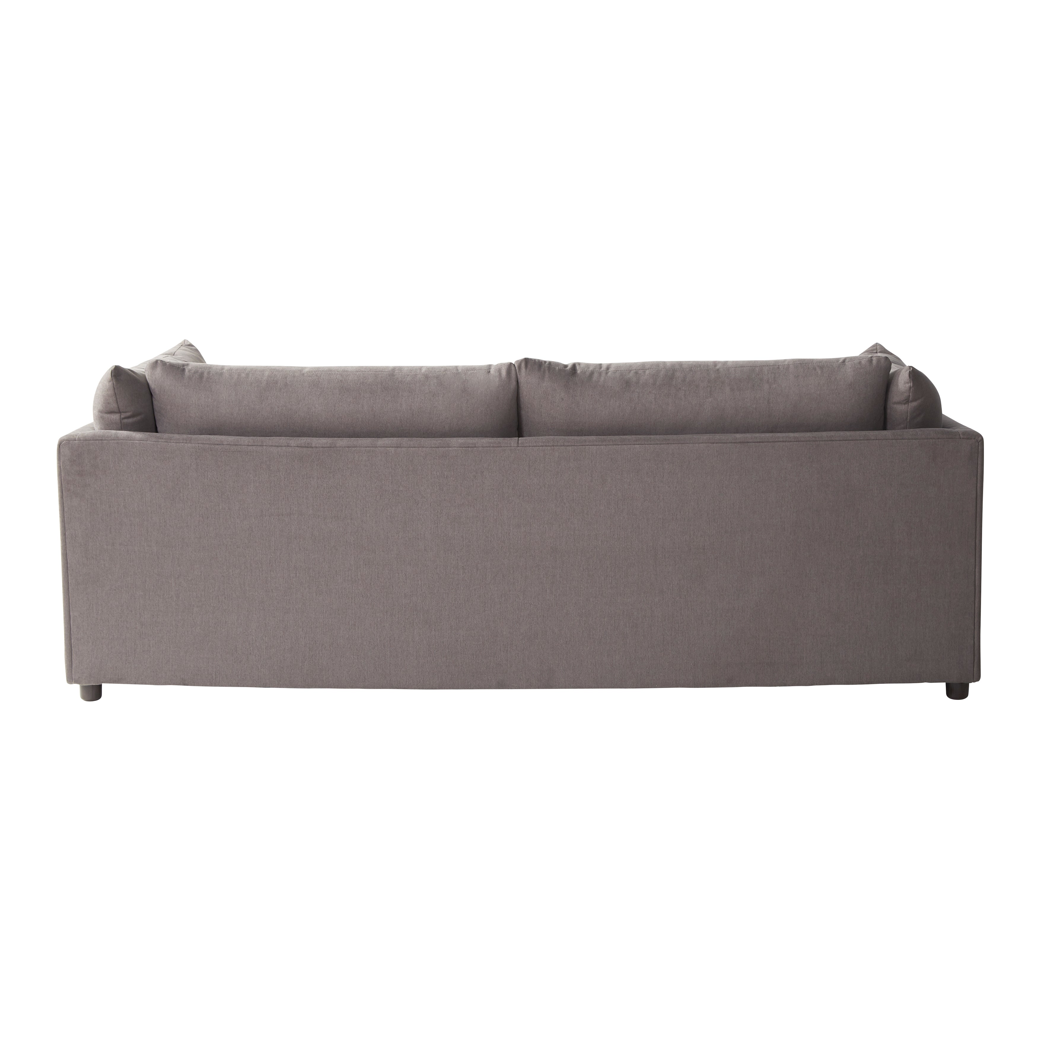 Roundhill Furniture Enda Pillow Back Fabric Sofa Carbon Gray