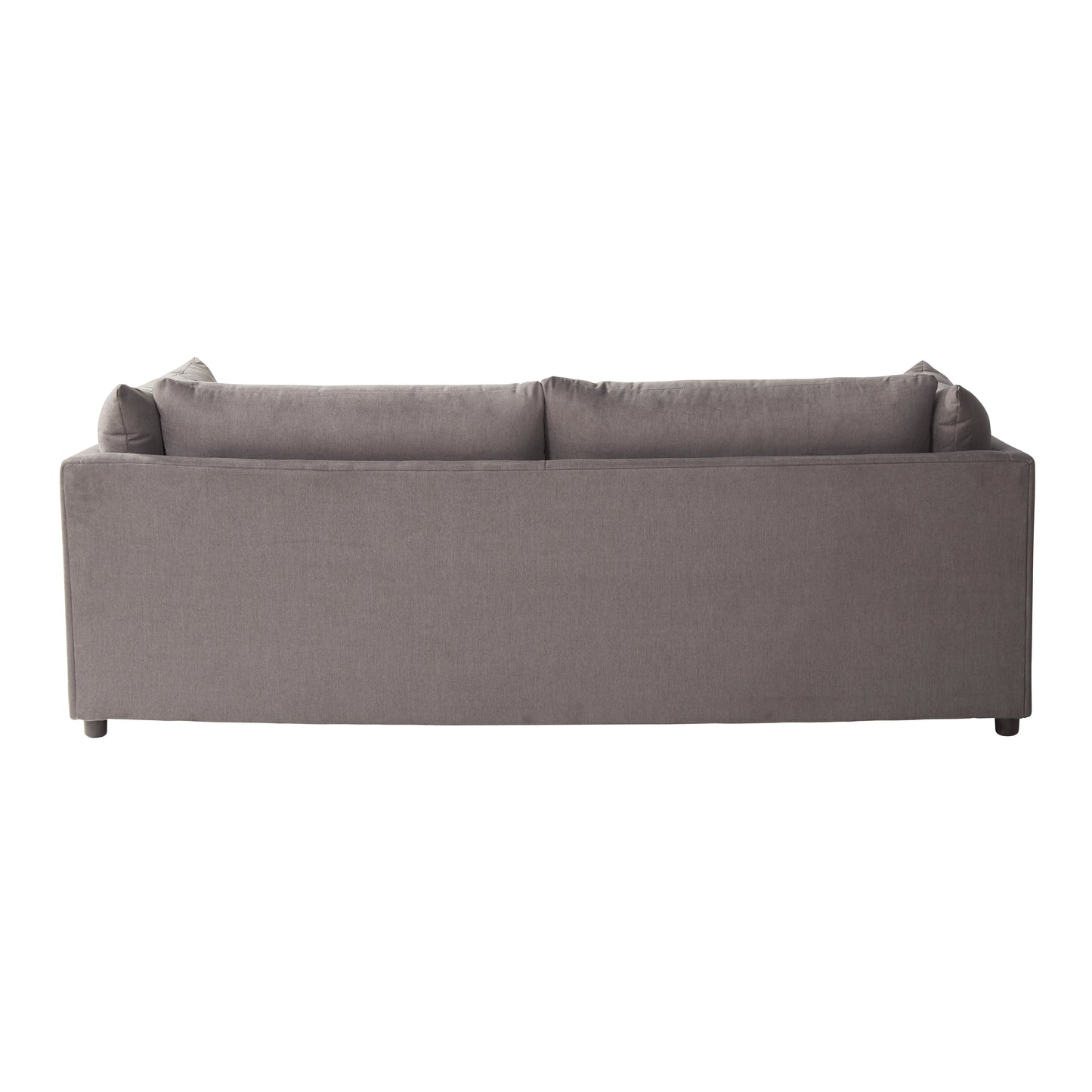 Roundhill Furniture Enda Pillow Back Fabric Sofa and Cuddler Chair Living Room Collection, Carbon Gray