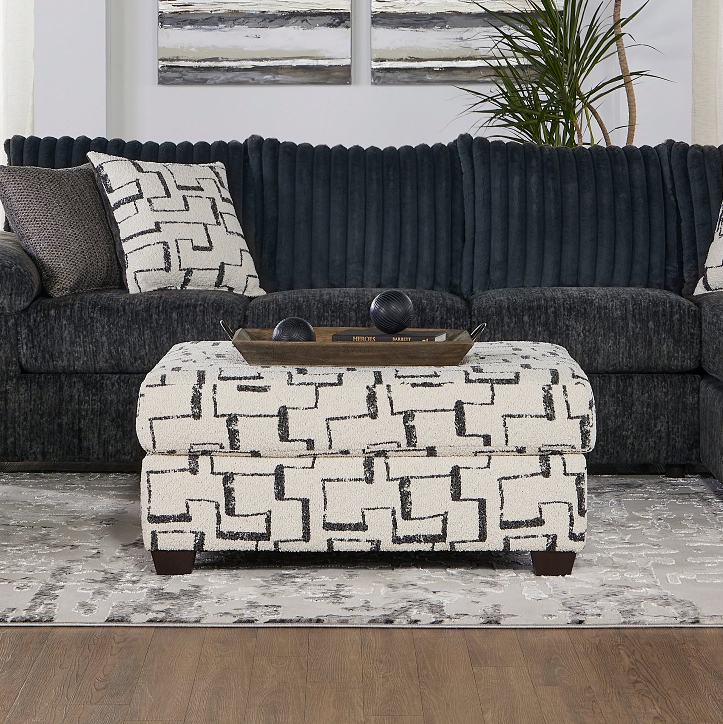 Roundhill Furniture Nason Wide Wale Corduroy Sectional Sofa Chaise Collection