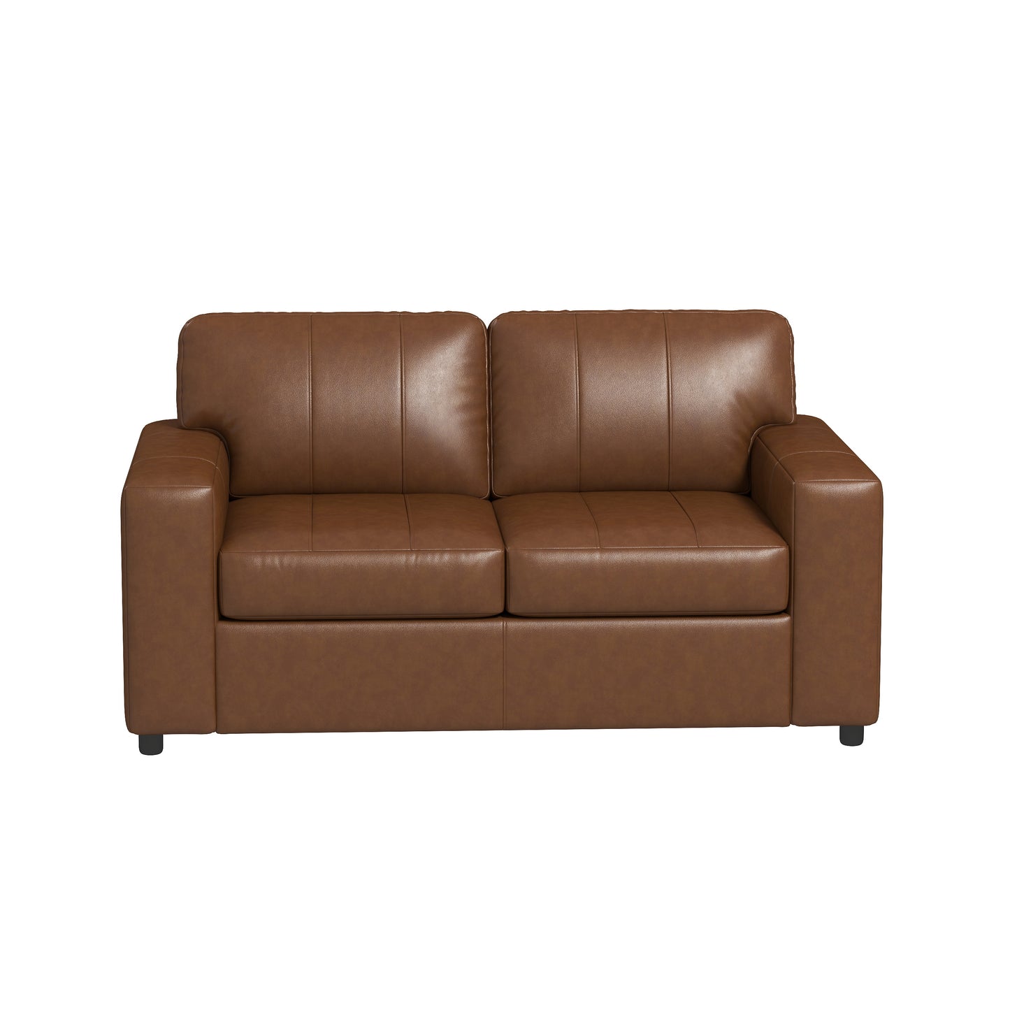 Roundhill Furniture Sakan Leather Upholstered Loveseat