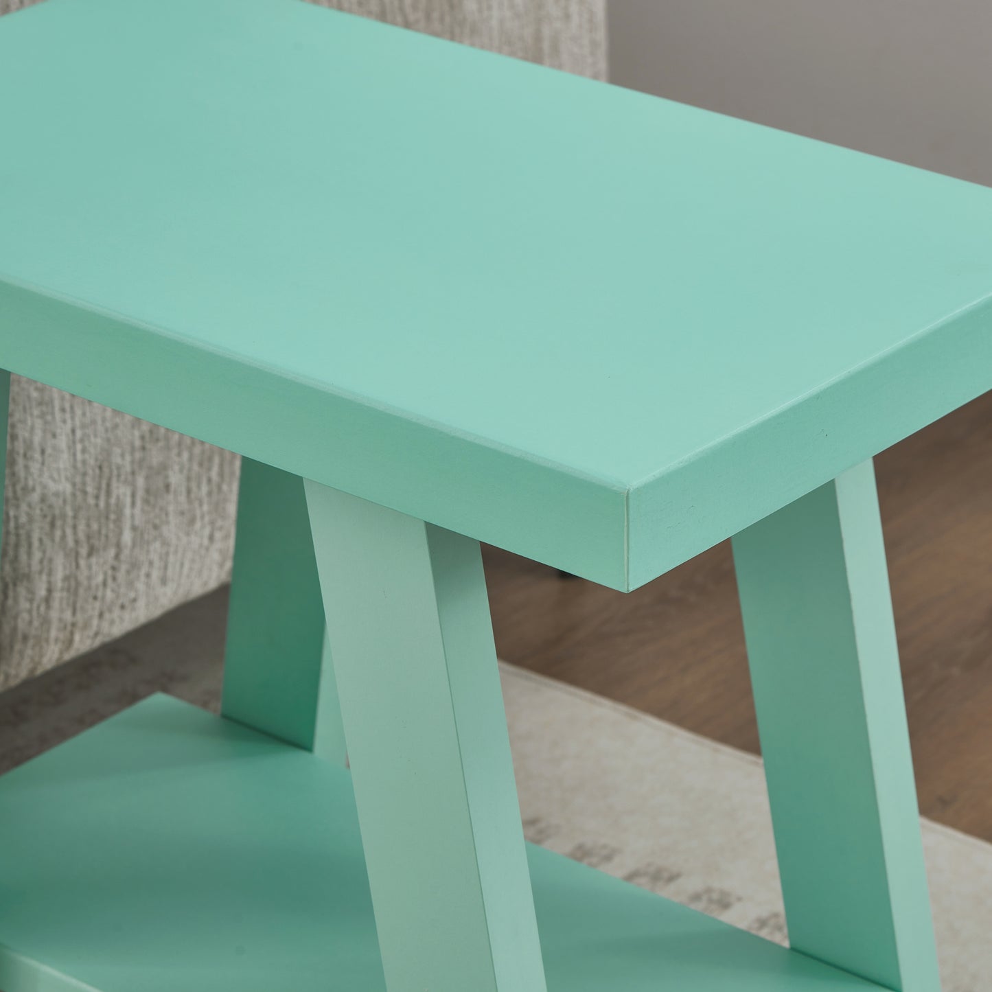 Roundhill Furniture Athens Contemporary Wood Shelf Side Table