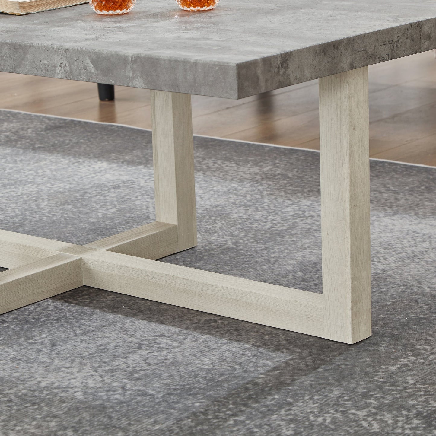 Roundhill Furniture Luno Contemporary Coffee Table