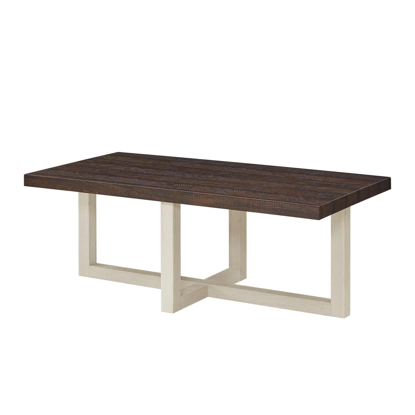 Roundhill Furniture Luno 3-Piece Coffee Table Set, Coffee Table and Two End Tables