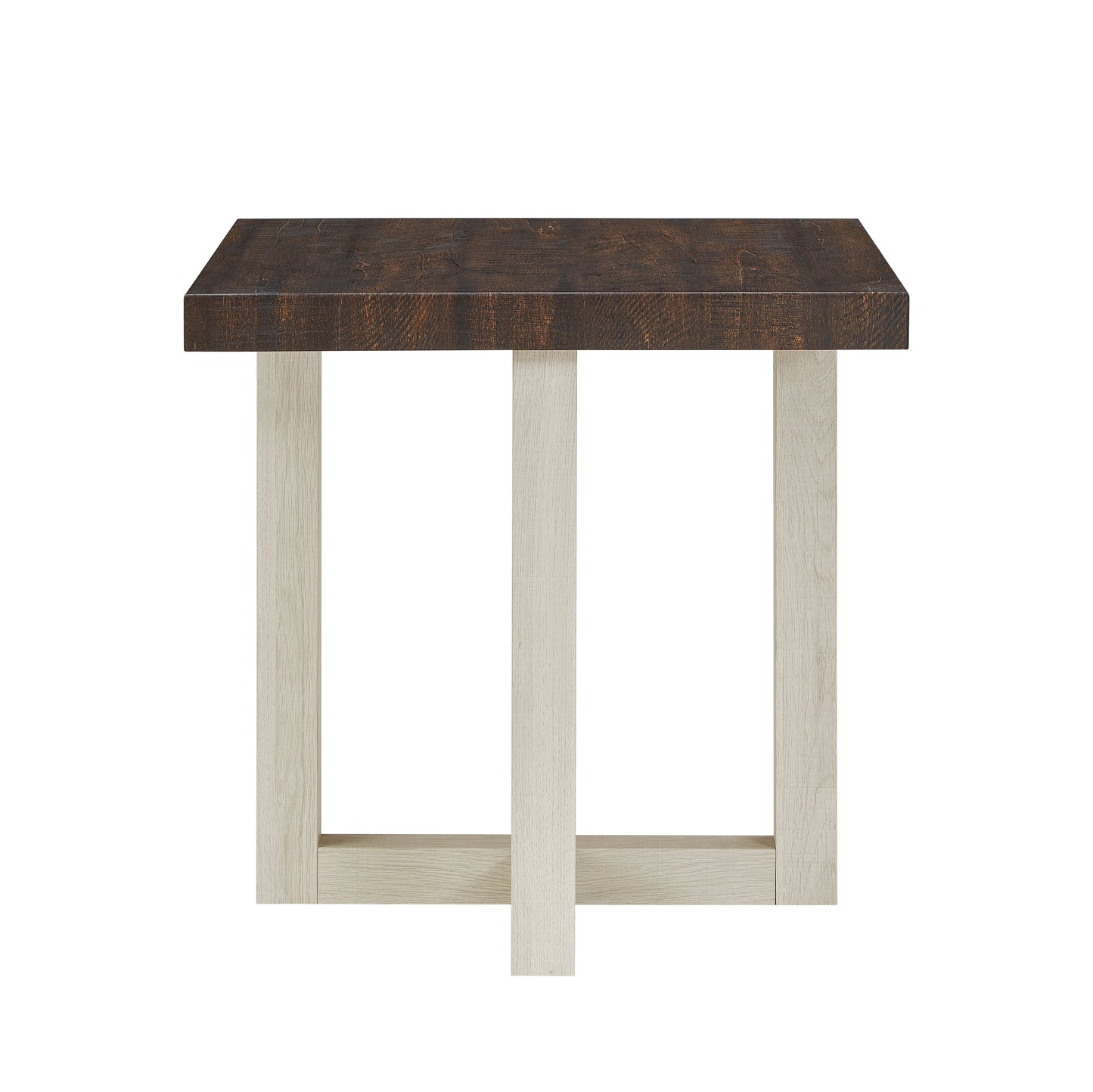 Roundhill Furniture Luno 3-Piece Coffee Table Set, Coffee Table and Two End Tables