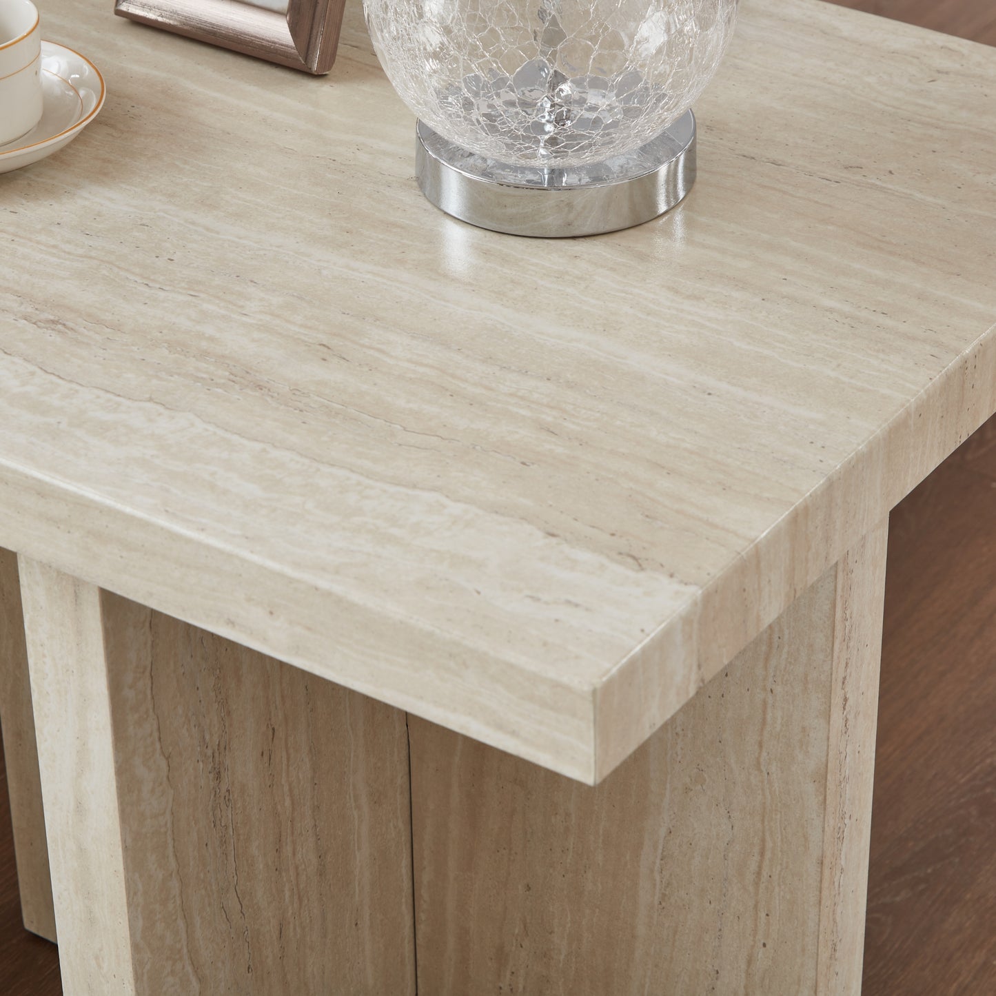 Roundhill Furniture Mchome 3-Piece Coffee table'set, Coffee Table and Two End Tables