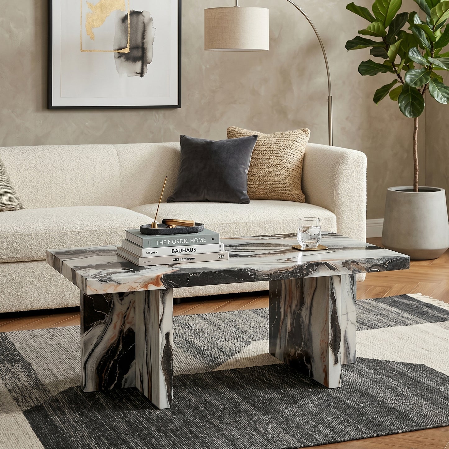 Roundhill Furniture Mchome Contemporary Coffee Table