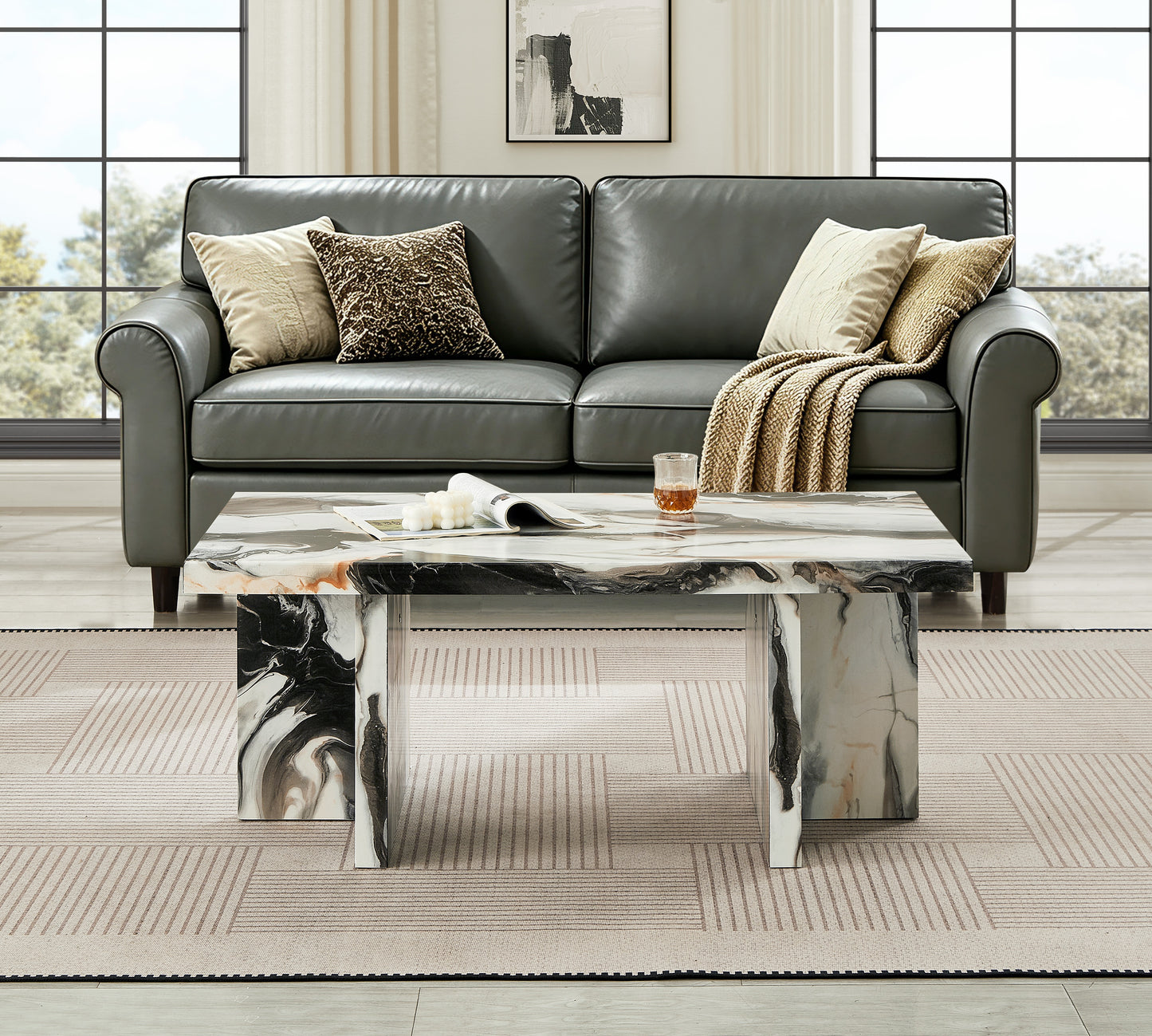 Roundhill Furniture Mchome Contemporary Coffee Table