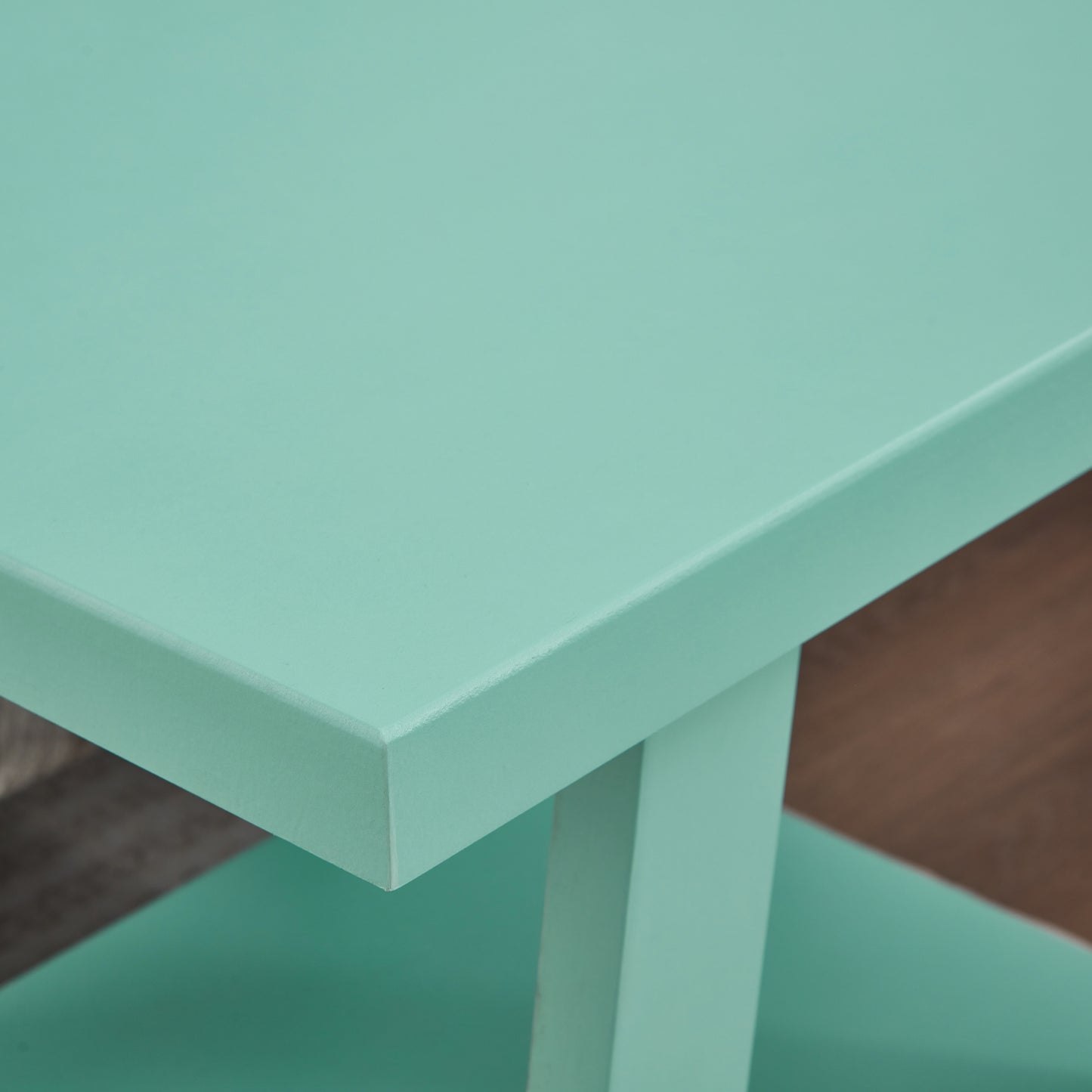 Roundhill Furniture Athens Contemporary Wood Shelf End Table