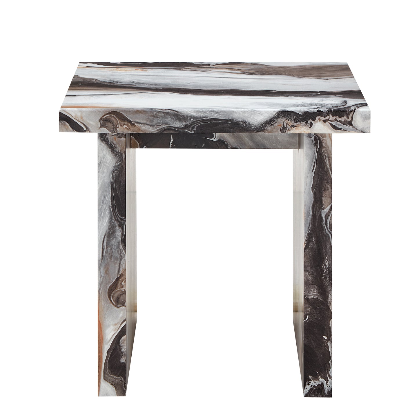 Annex & Co Cavira Modern Faux Marble Living Room End/Side Table