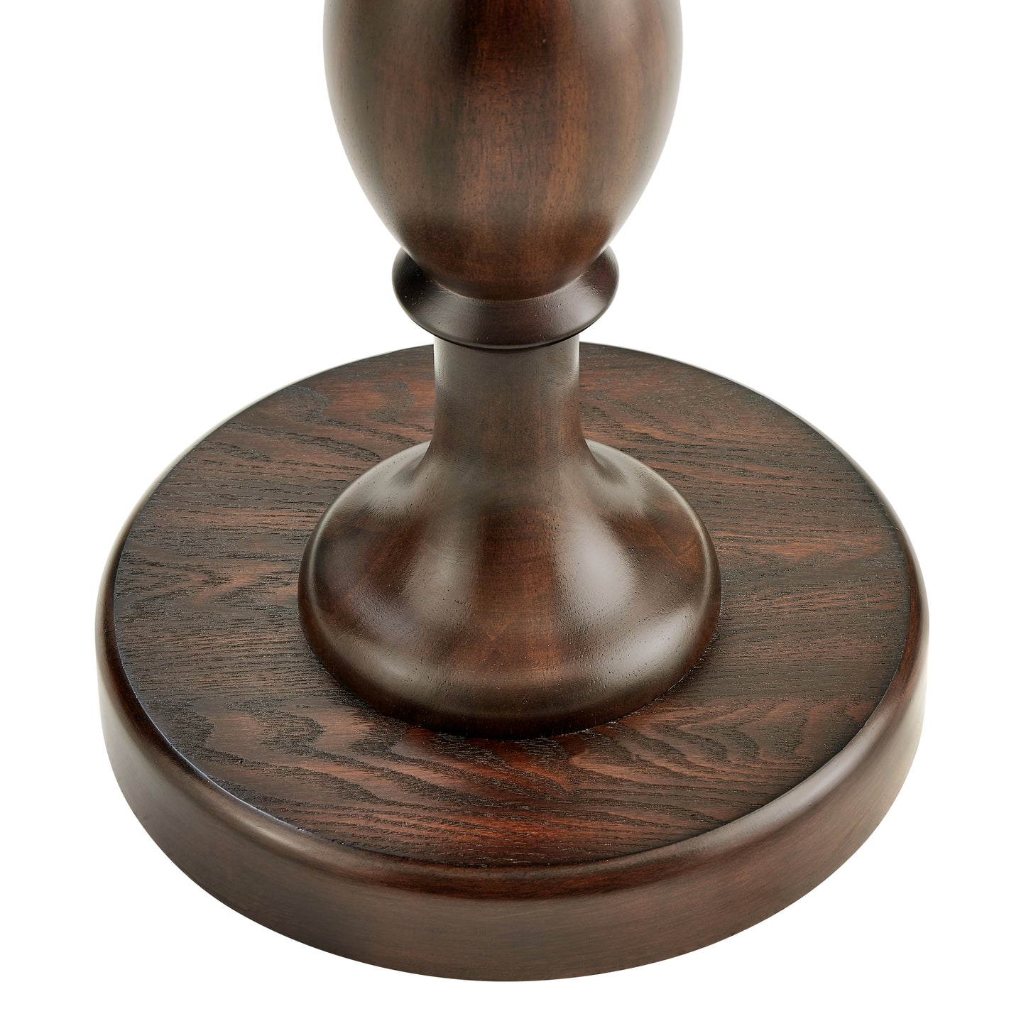 Roundhill Furniture Solmere 22" Round Wood Pedestal End Table