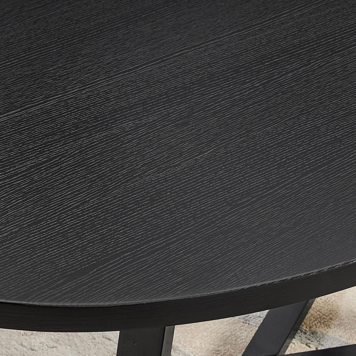 Tabner Modern Harmony 3-Piece Wood Oval Coffee Table Set