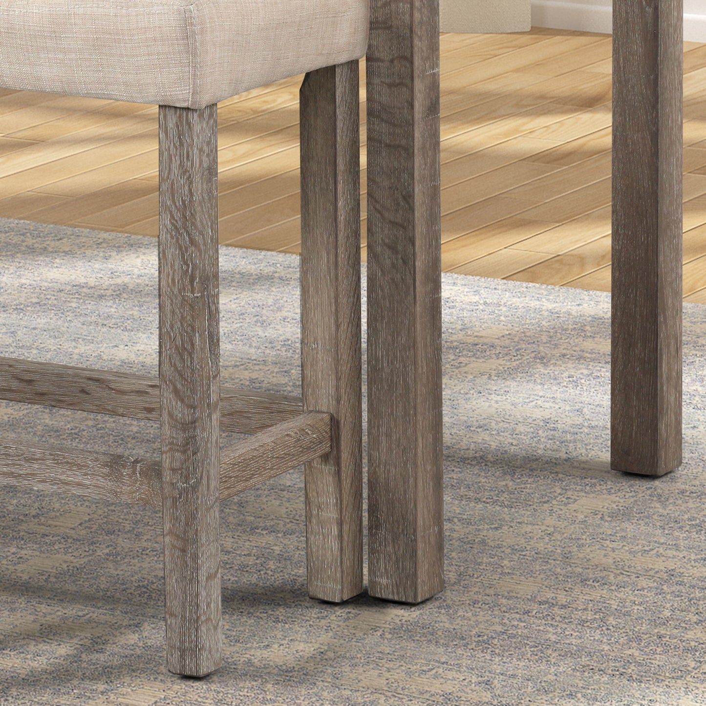 Sora Button Tufted Counter Height Saddle Stool, Set of 2, Taupe