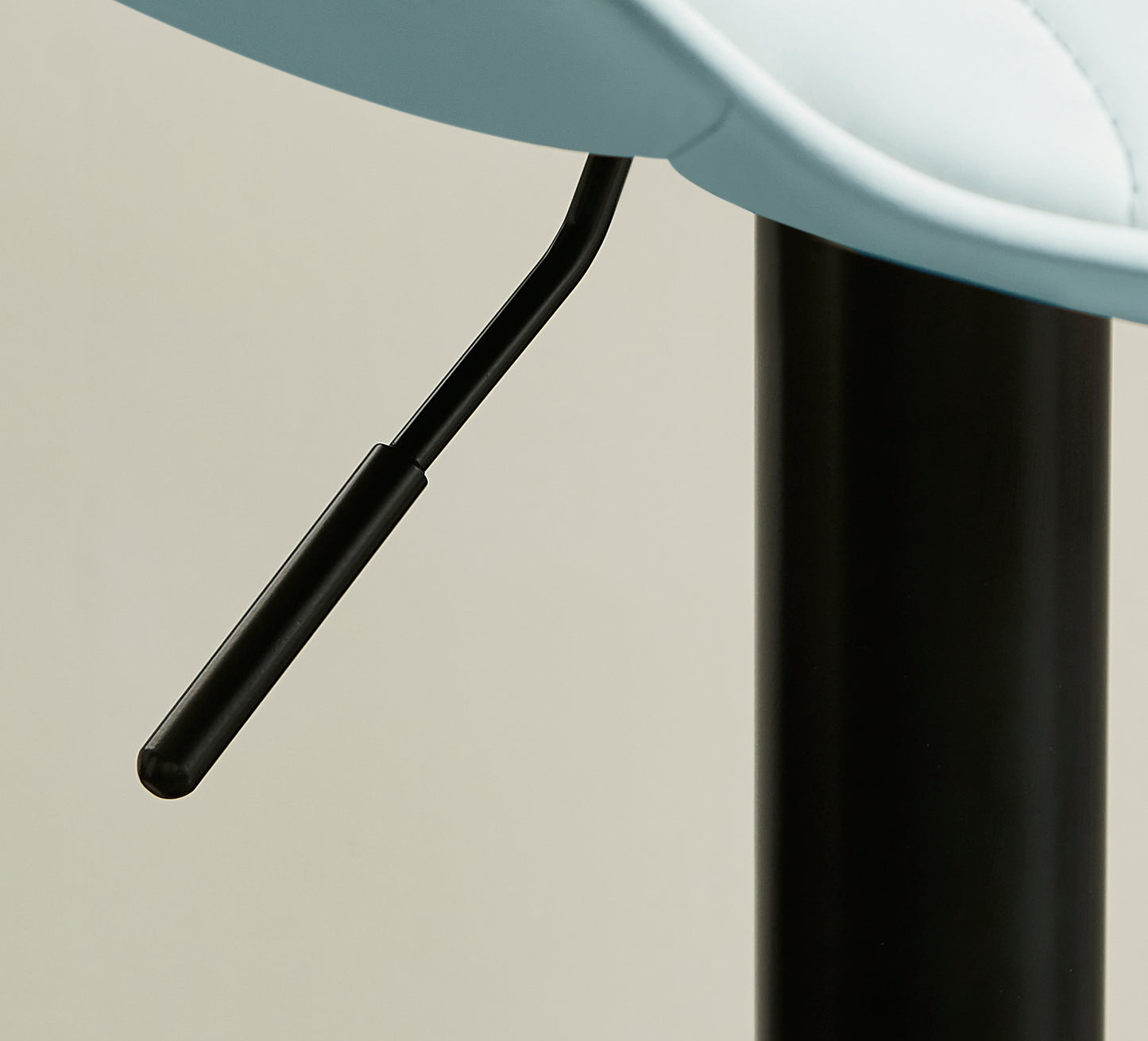 Roundhill Furniture Kovyn Contemporary Adjustable Barstool with Faux Leather Swivel Seats, Set of 2