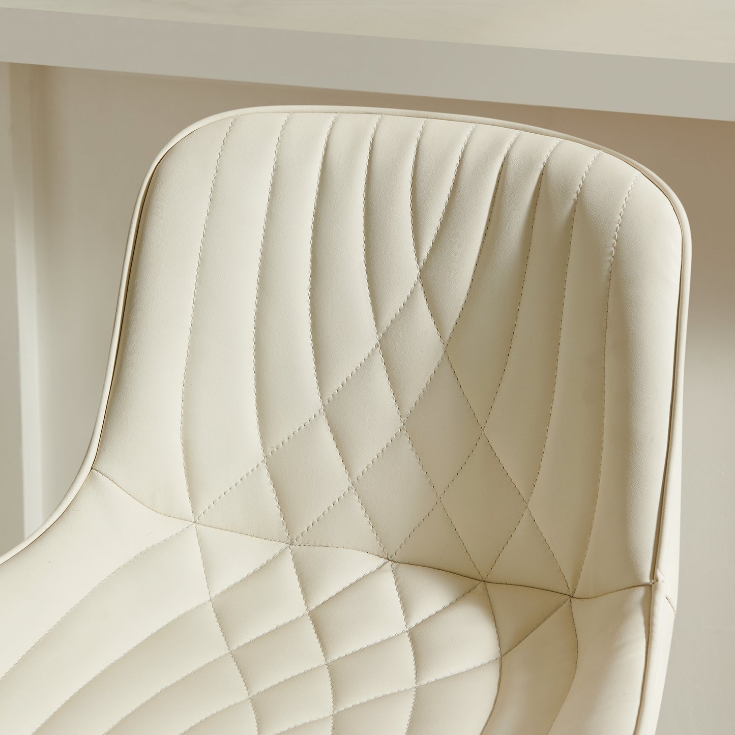 Roundhill Furniture Kovyn Contemporary Adjustable Barstool with Faux Leather Swivel Seats, Set of 2