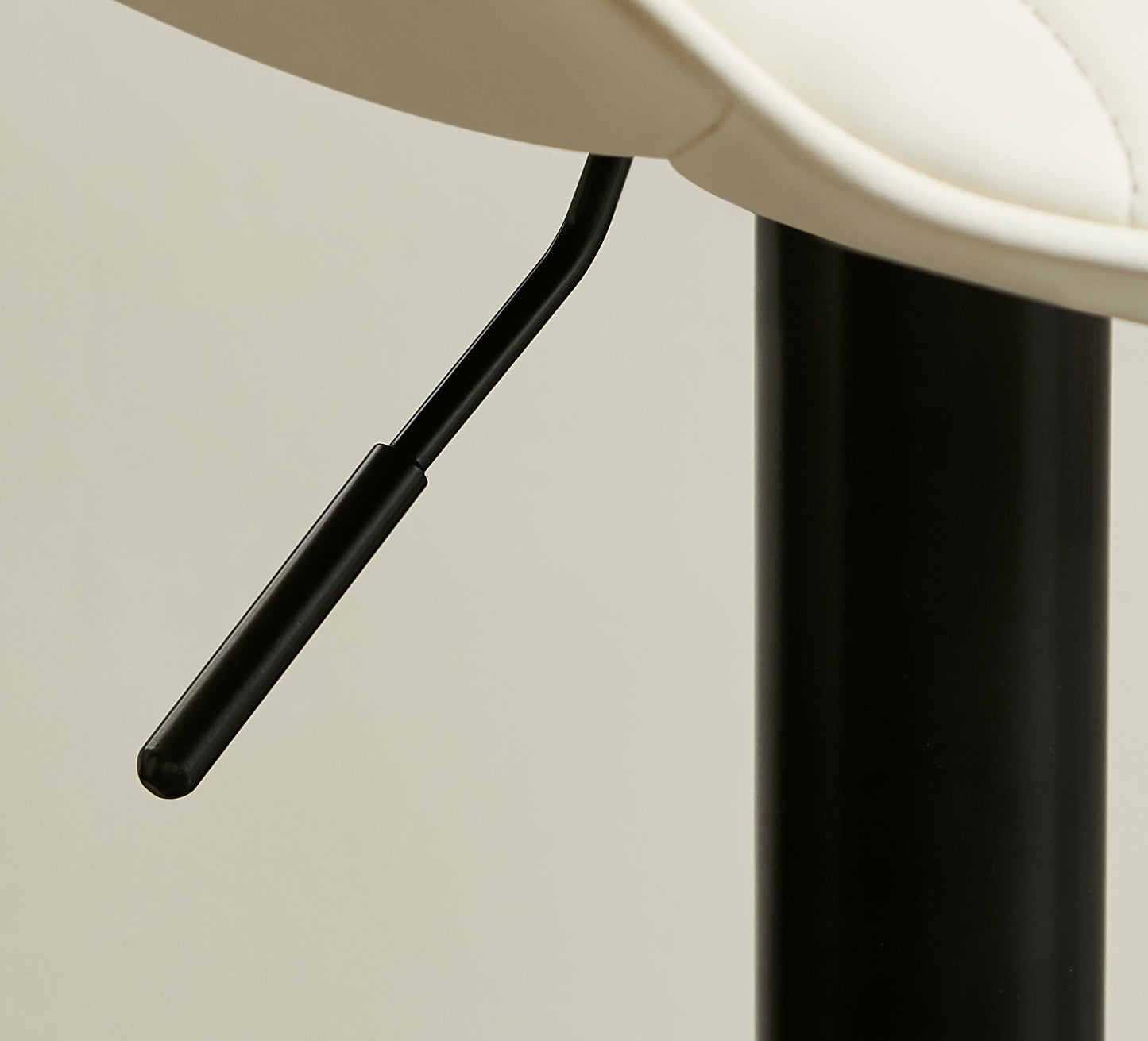 Roundhill Furniture Kovyn Contemporary Adjustable Barstool with Faux Leather Swivel Seats, Set of 2