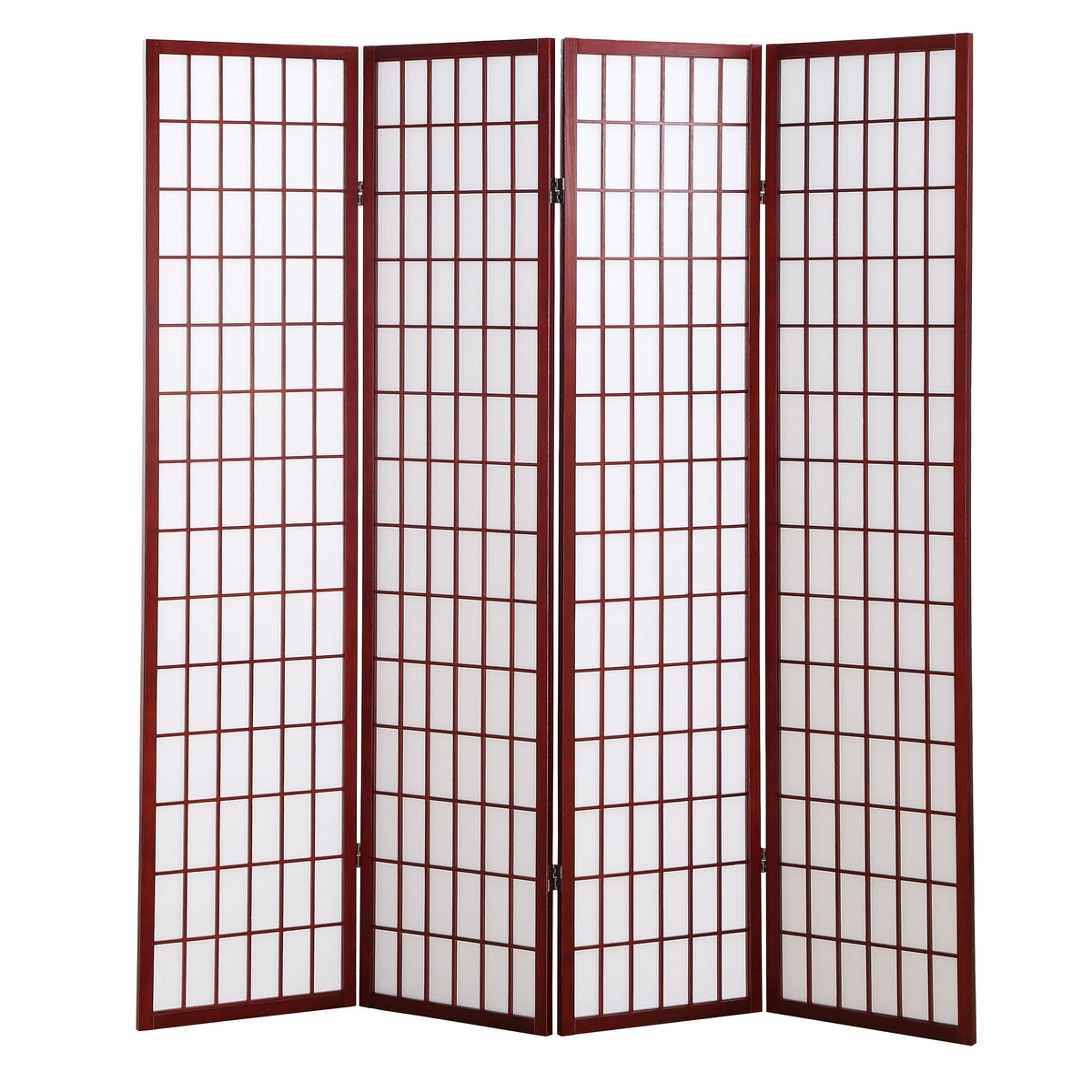4 Panel Cherry Oriental Shoji Screen / Room Divider