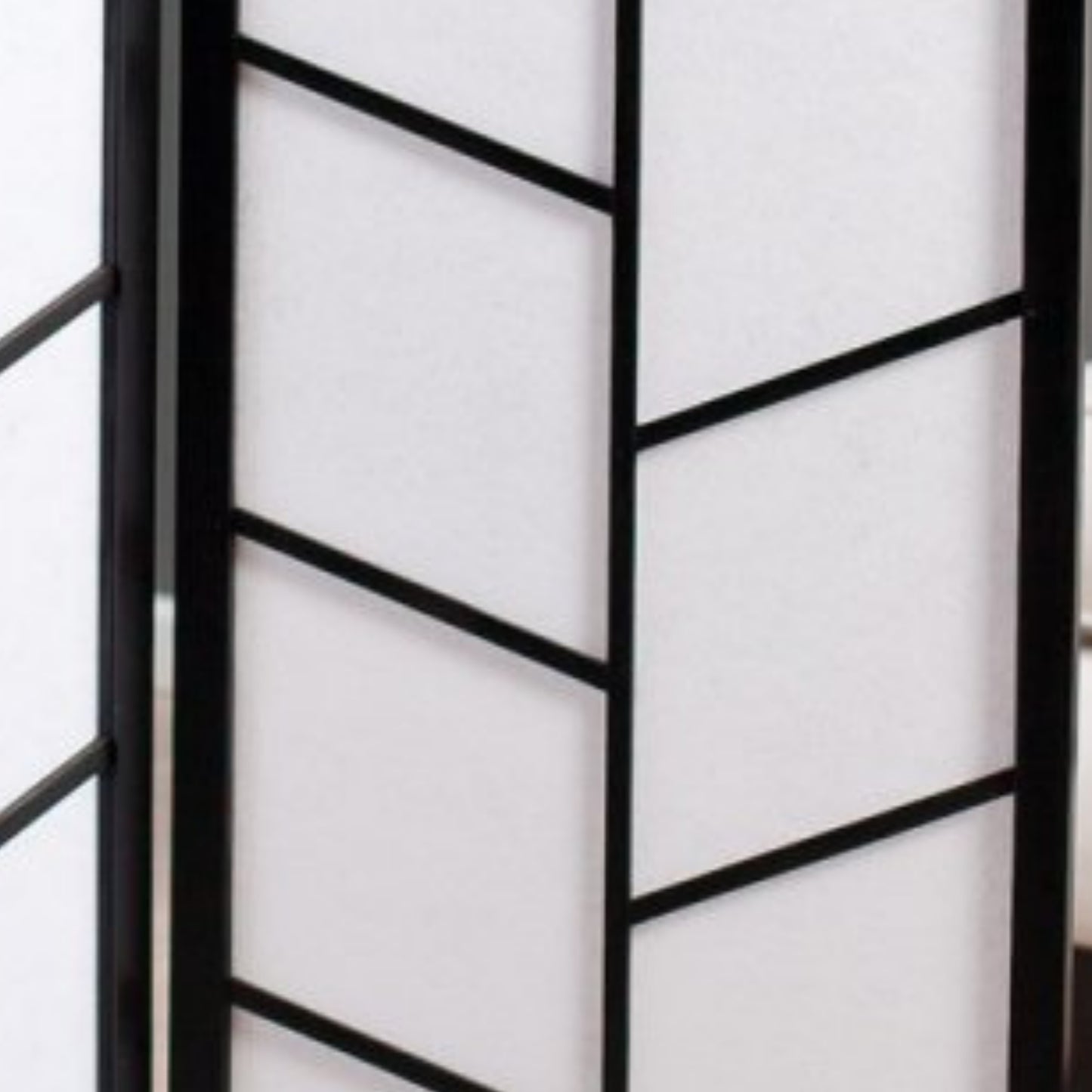 Climbing 3-Panel Screen Room Divider - Black