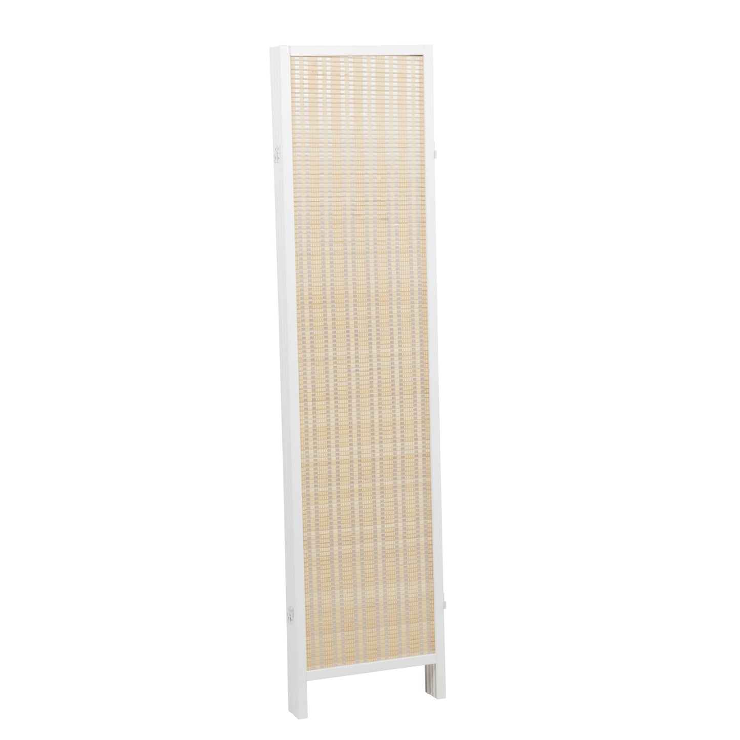 Roundhill Furniture Inkwell 4-Panel Bamboo Room Divider, Folding Portable Partition Screen