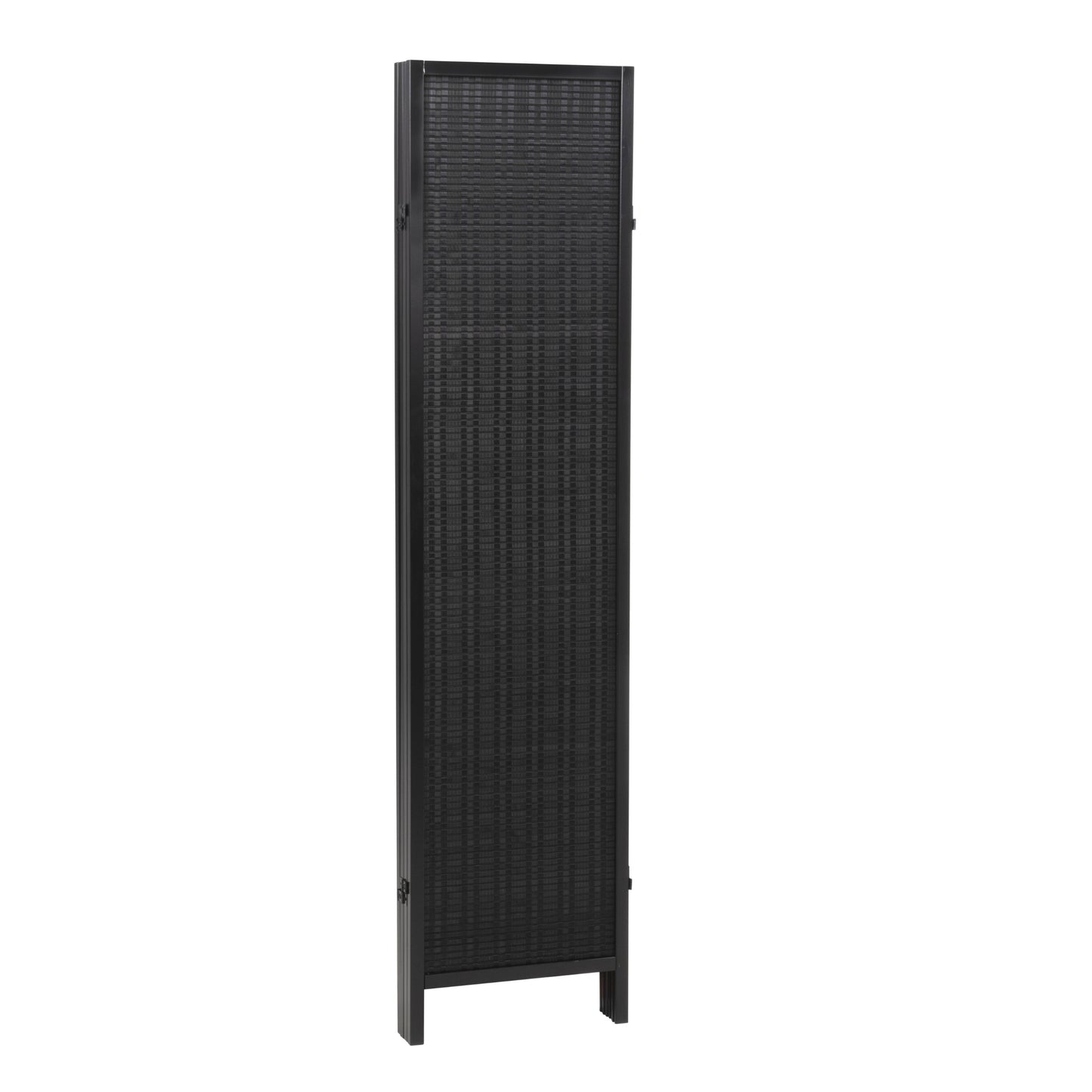 Roundhill Furniture Inkwell 4-Panel Bamboo Room Divider, Folding Portable Partition Screen