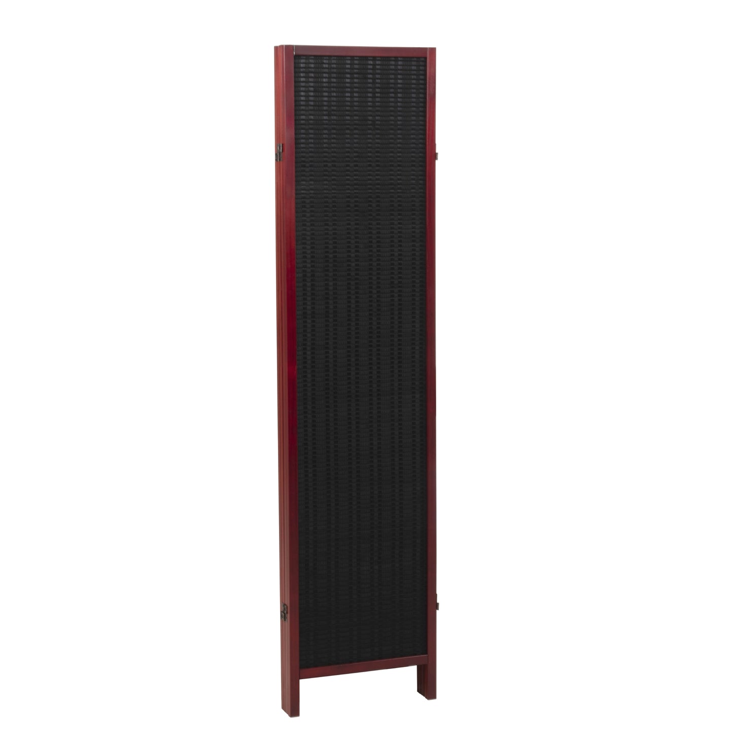 Roundhill Furniture Inkwell 4-Panel Bamboo Room Divider, Folding Portable Partition Screen