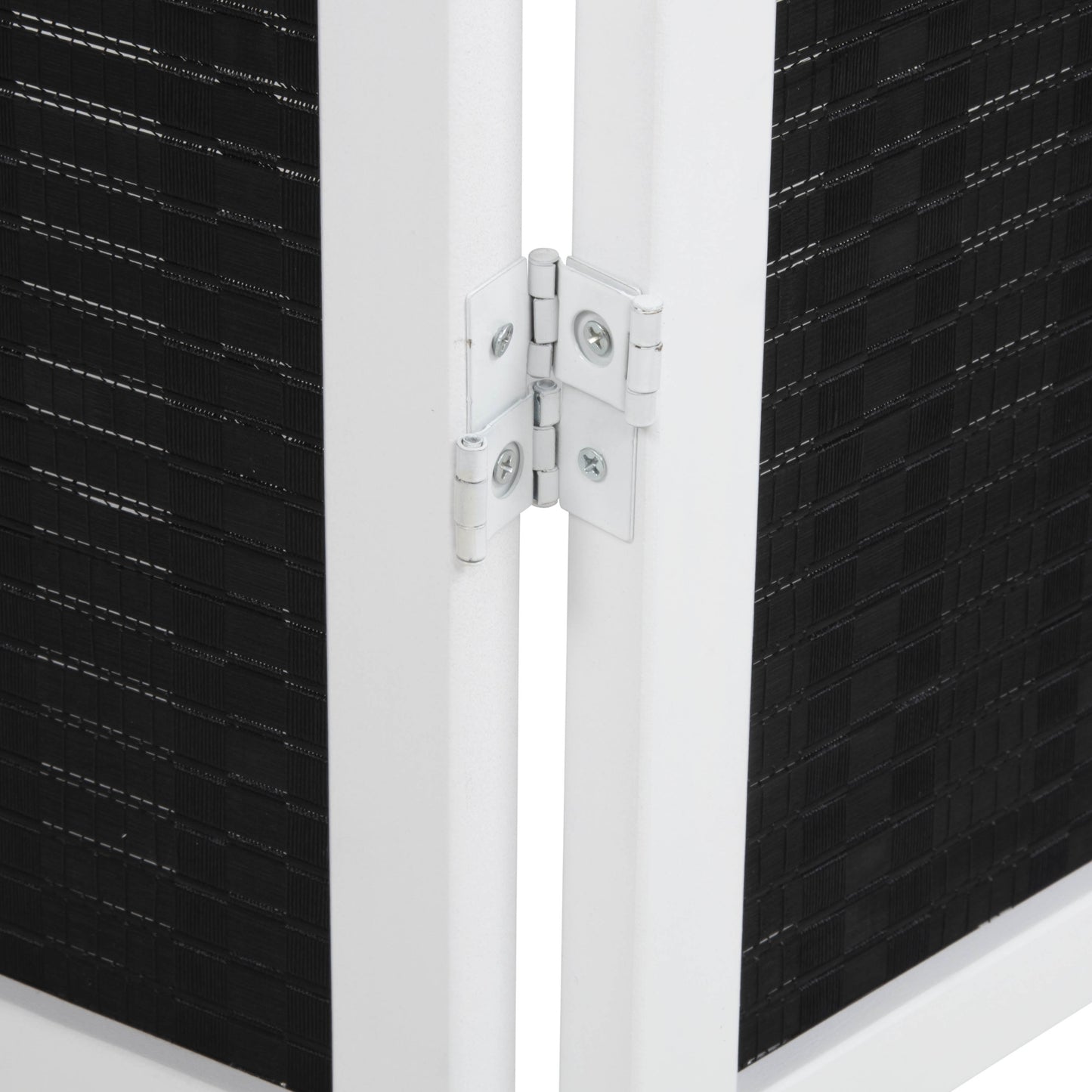 Roundhill Furniture Inkwell 4-Panel Bamboo Room Divider, Folding Portable Partition Screen