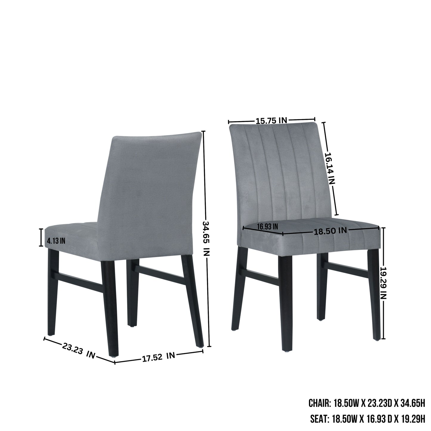 Tabner Edo 5-Piece Dining Set, Round Trestle Table and 4 Upholstered Chairs