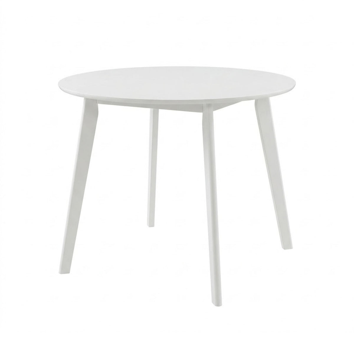 Roma Contemporary White Round Dining Table