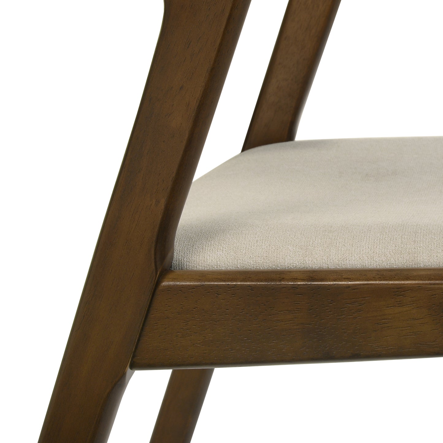 Roundhill Furniture Lavin Modern 7-Piece Dining Set, Walnut Finished Dining Table with 6 Chairs